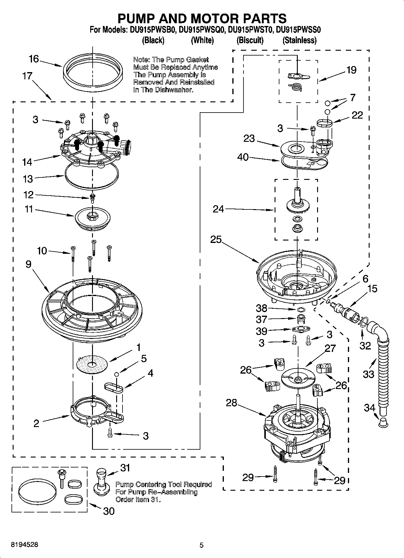 04 - PUMP AND MOTOR PARTS