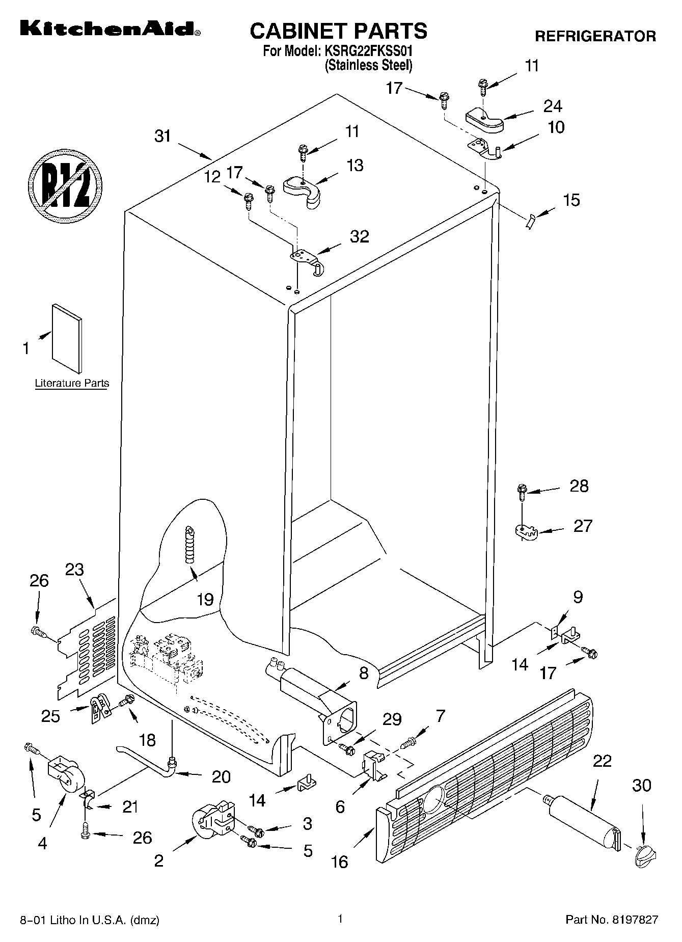 01 - CABINET, LITERATURE