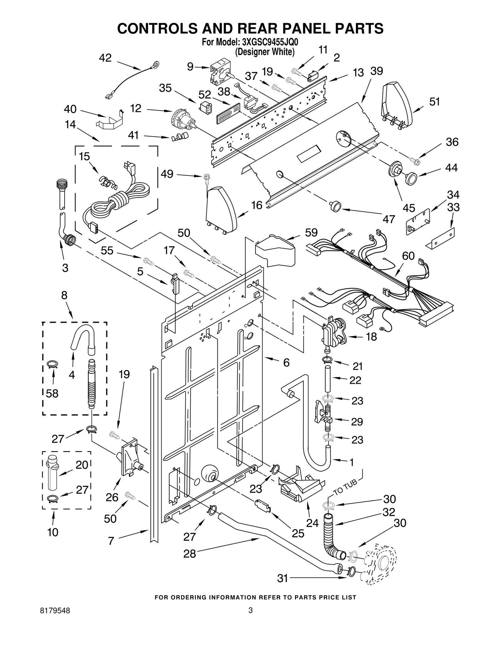 CONTROLS AND REAR PANEL PARTS