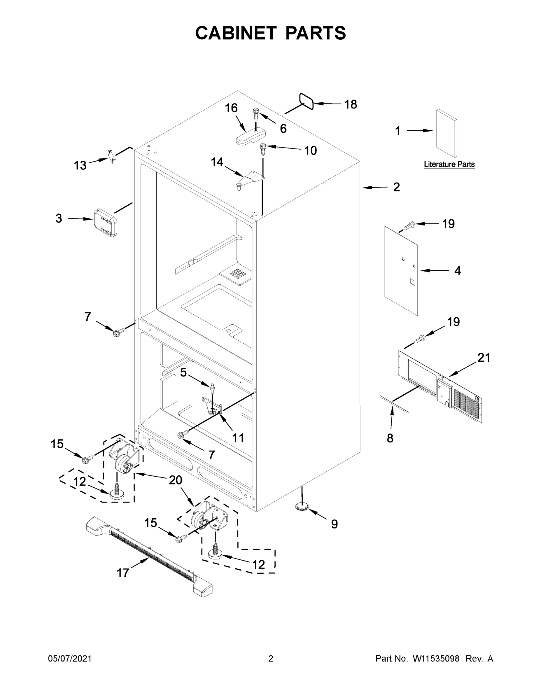 02 - CABINET PARTS