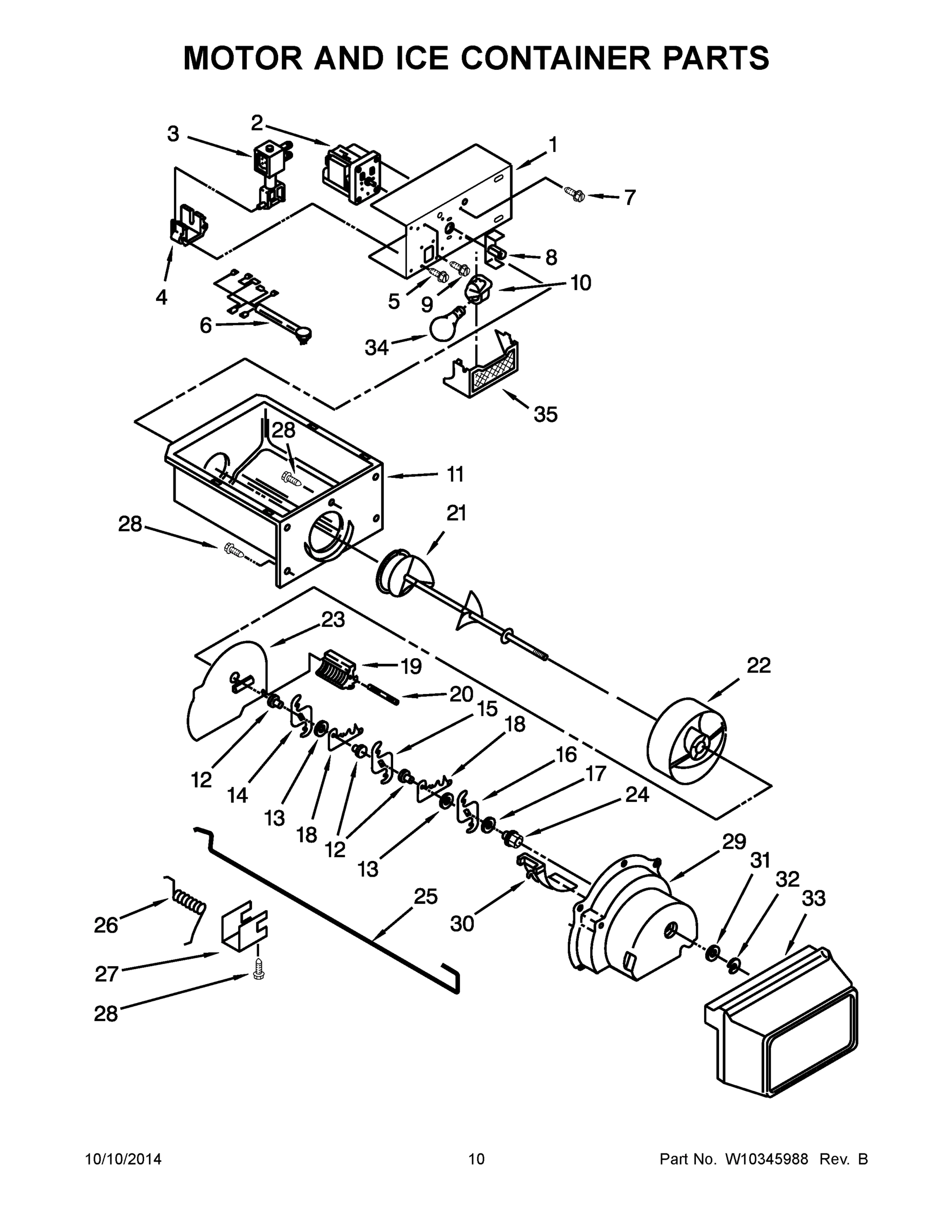 06 - MOTOR AND ICE CONTAINER PARTS