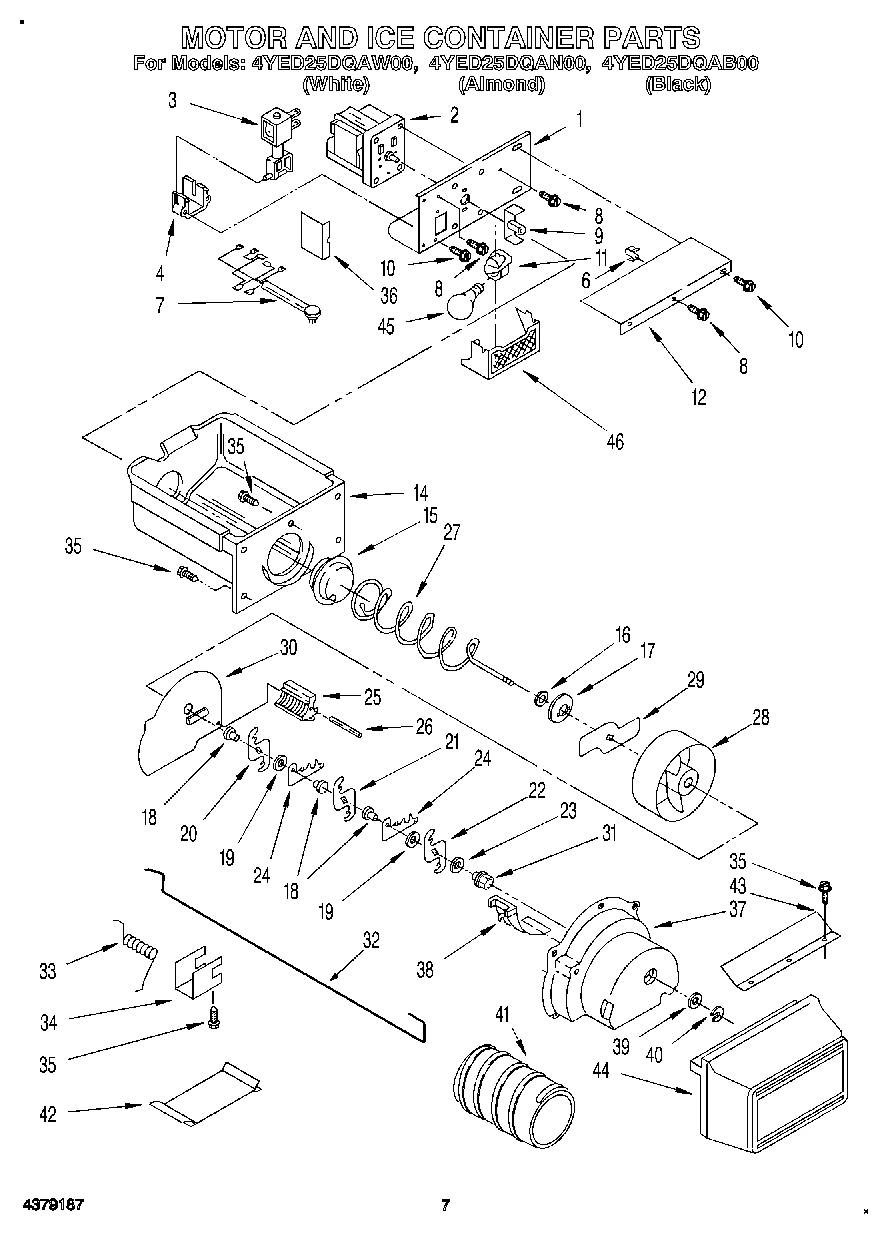 05 - MOTOR AND ICE CONTAINER