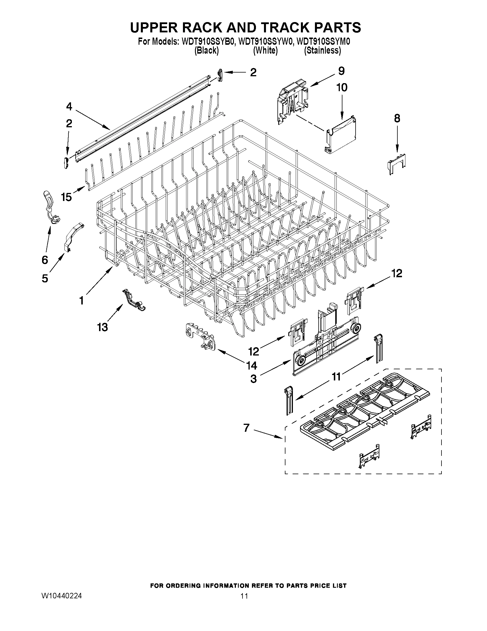 09 - UPPER RACK AND TRACK PARTS