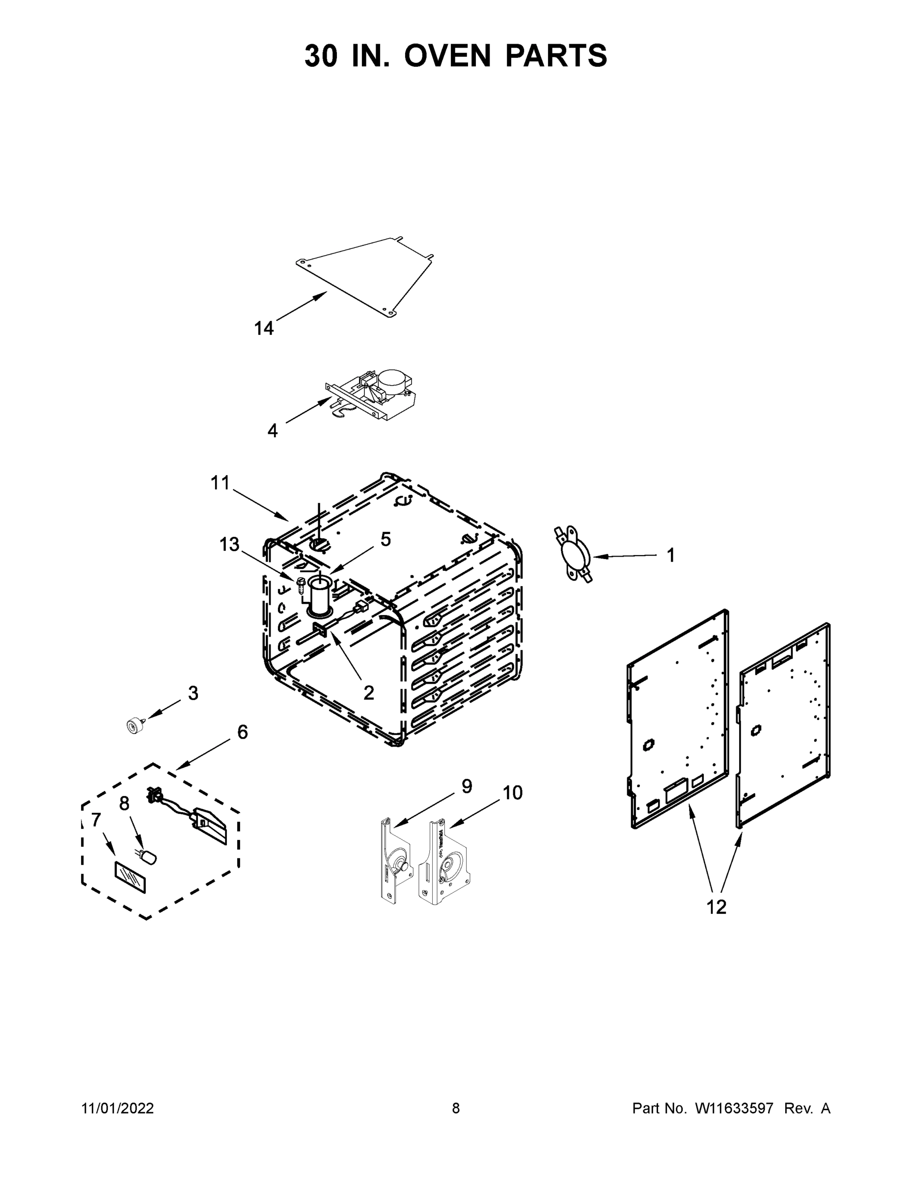 05 - 30 IN. OVEN PARTS