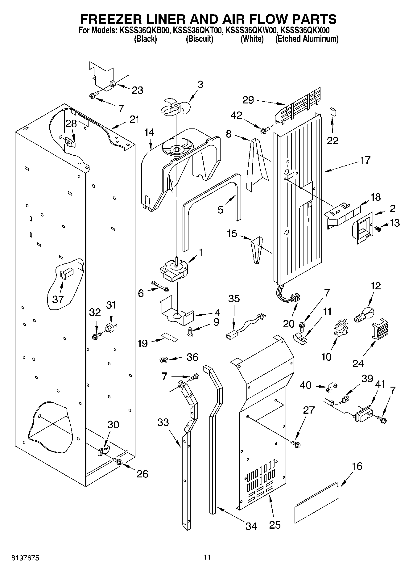 08 - FREEZER LINER AND AIR FLOW