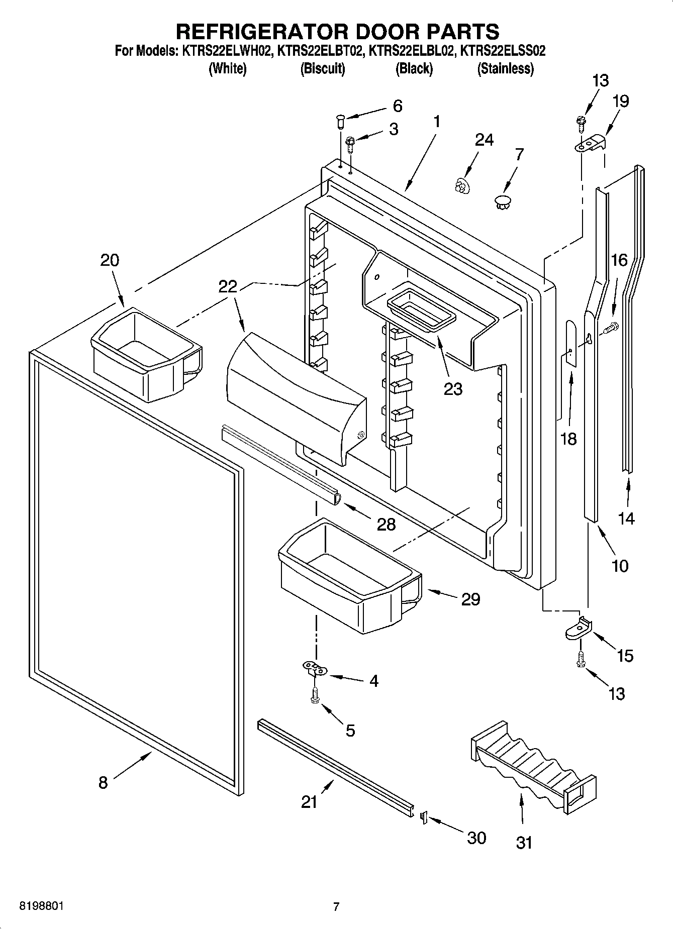 04 - REFRIGERATOR DOOR PARTS