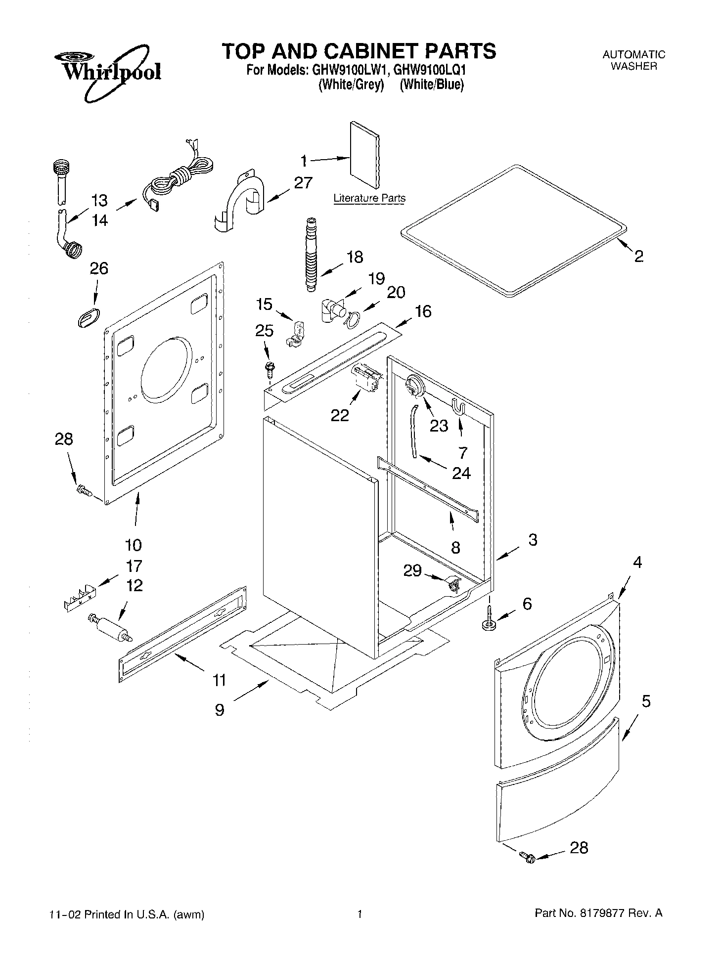 01 - TOP AND CABINET, LITERATURE