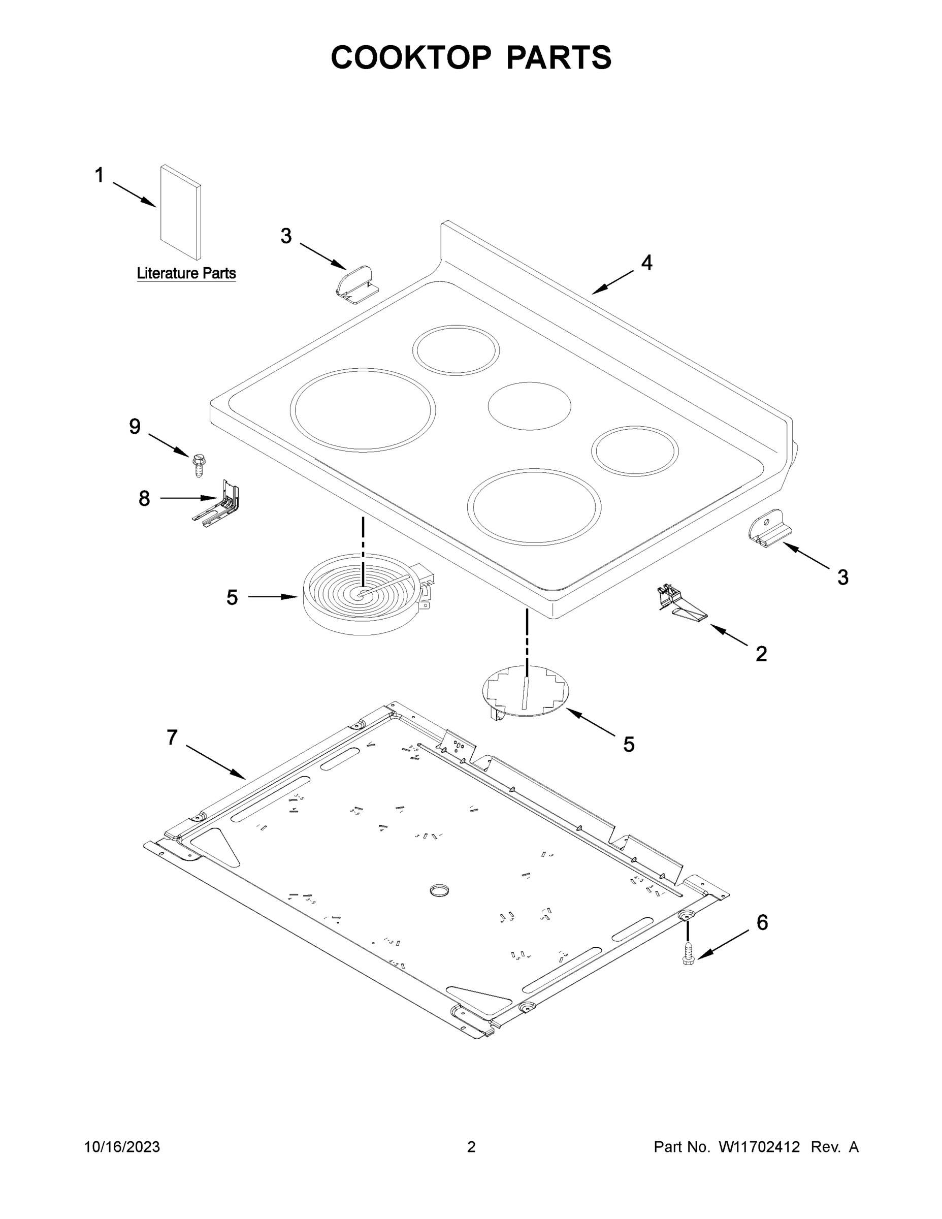 02 - COOKTOP PARTS