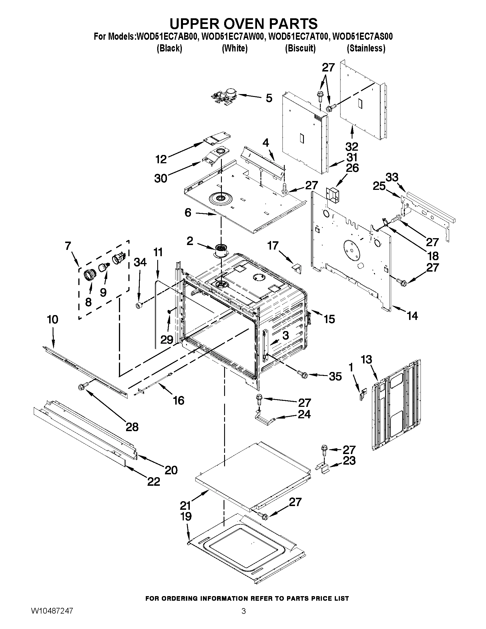 02 - UPPER OVEN PARTS