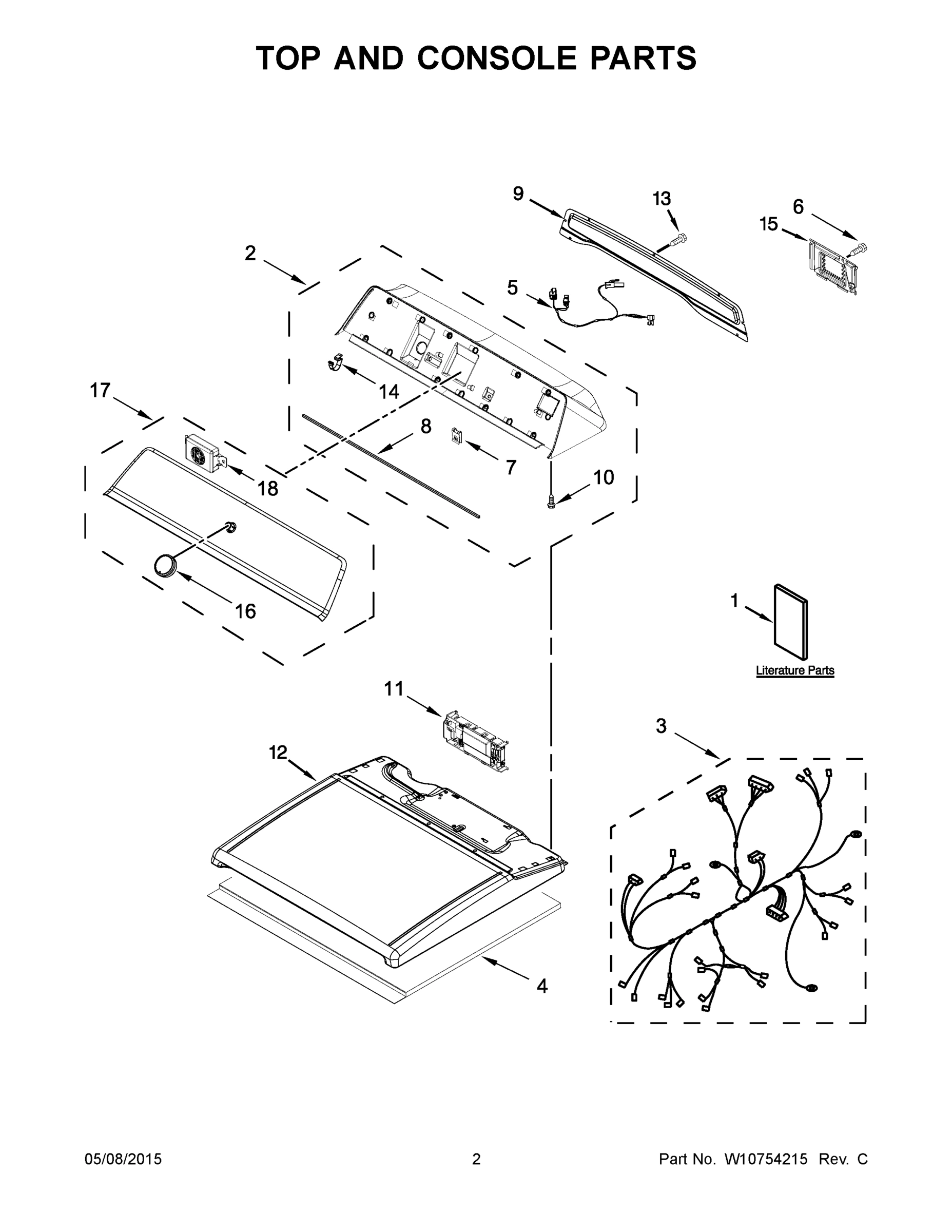 02 - TOP AND CONSOLE PARTS