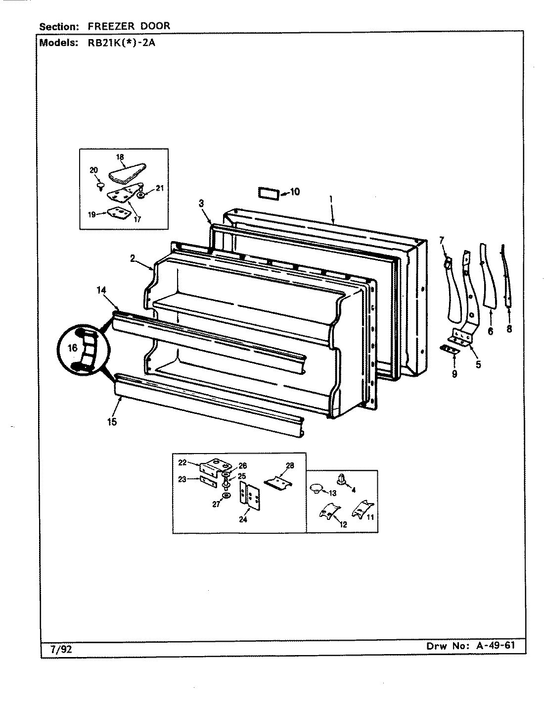 02 - FREEZER DOOR