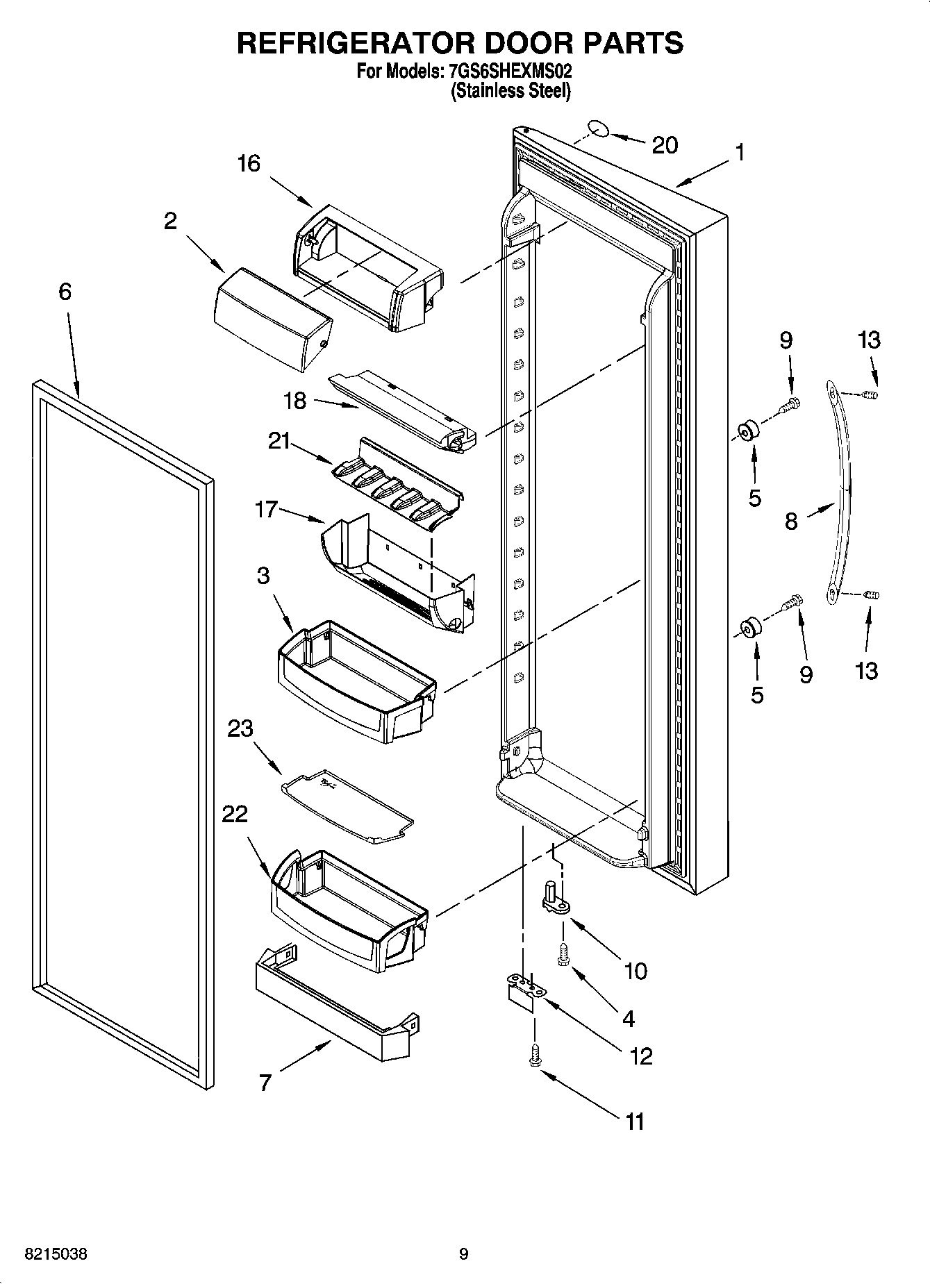 06 - REFRIGERATOR DOOR PARTS