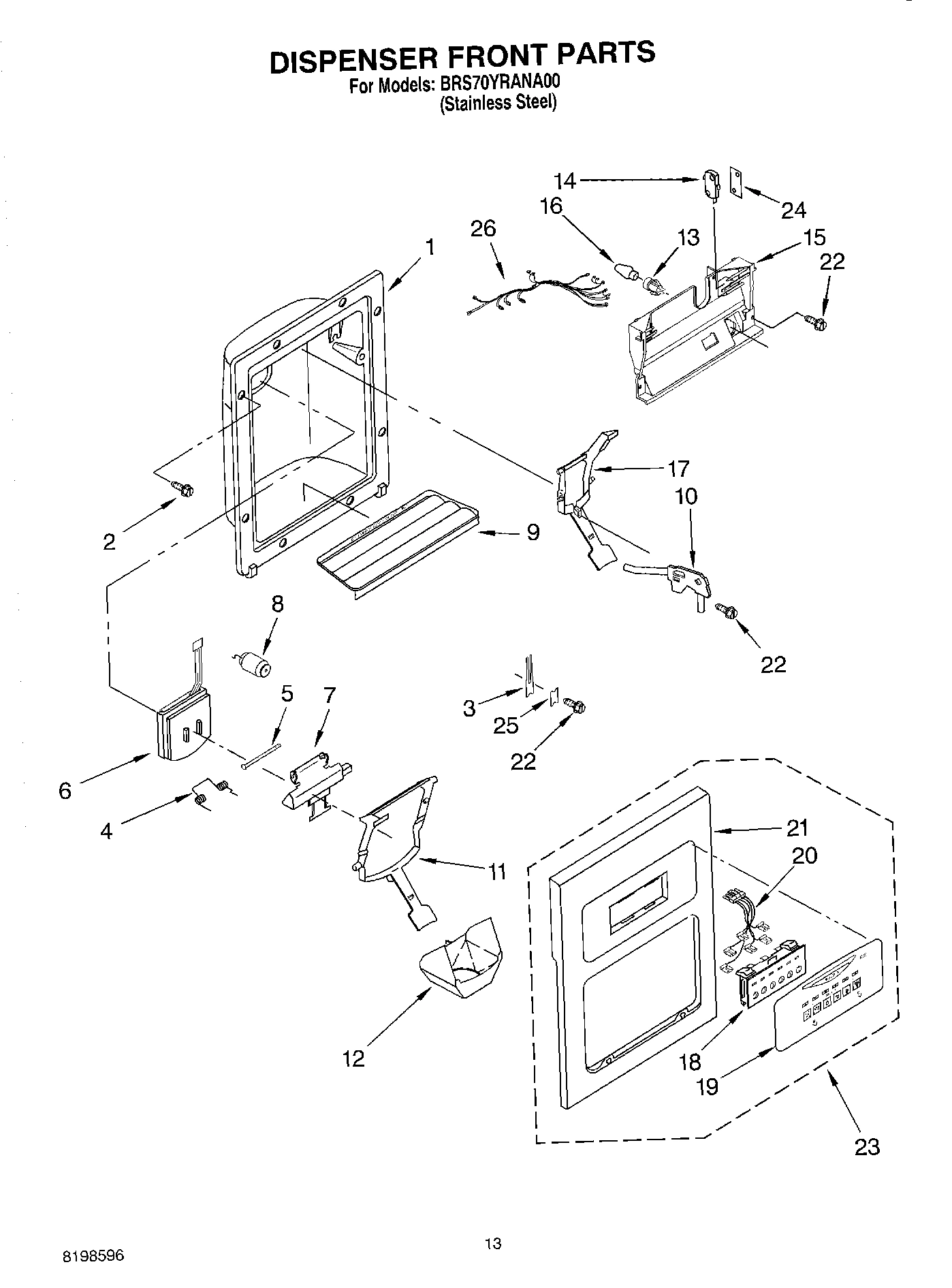 08 - DISPENSER FRONT PARTS