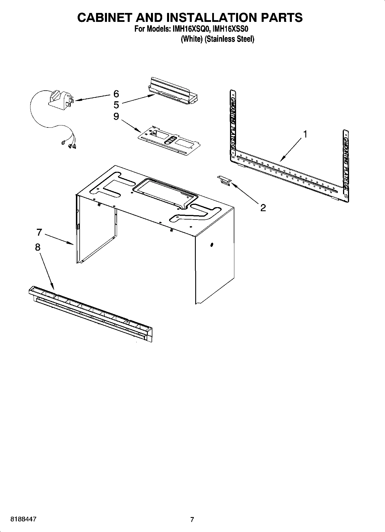 06 - CABINET AND INSTALLATION PARTS