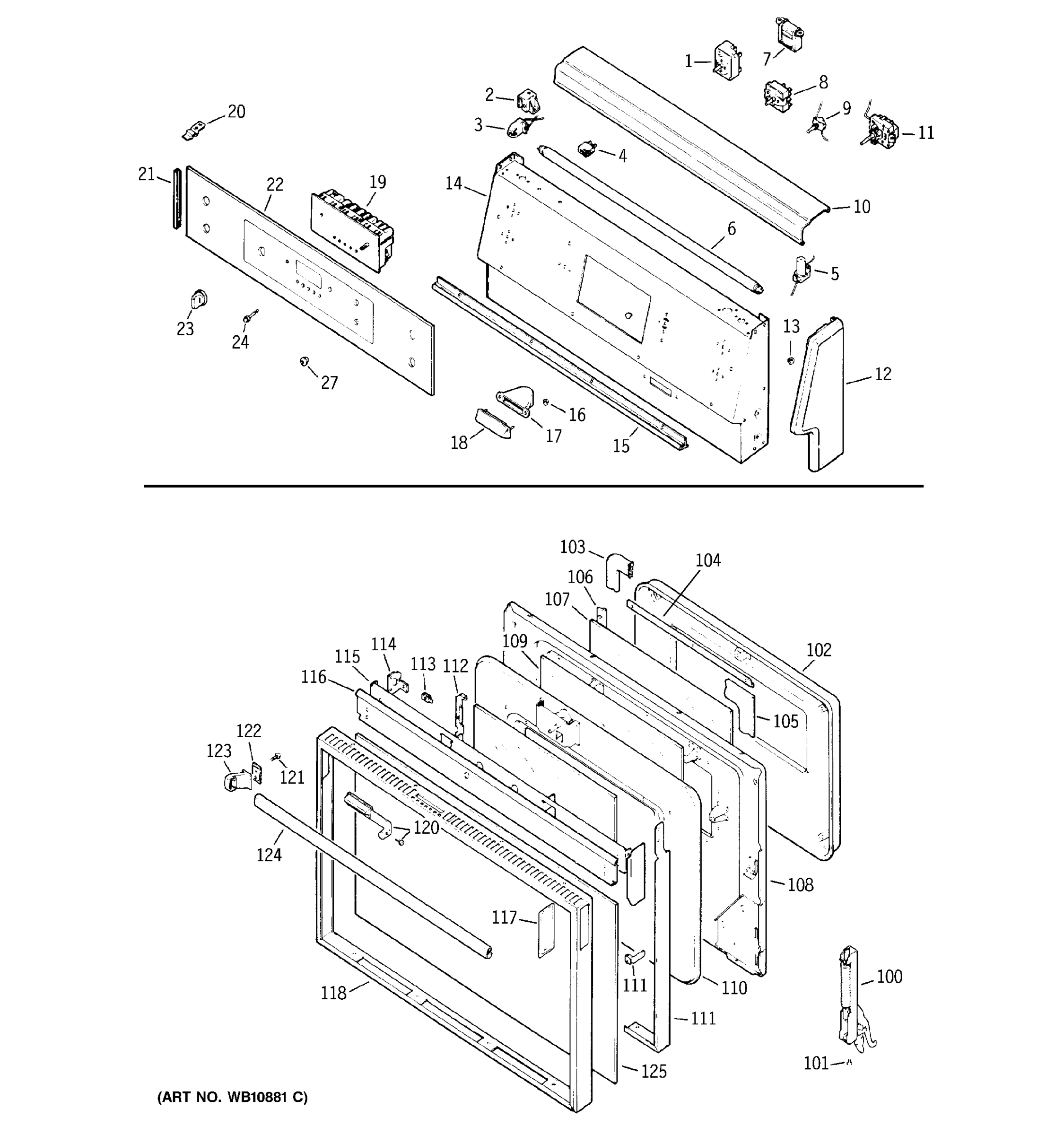 CONTROL PANEL & DOOR PARTS