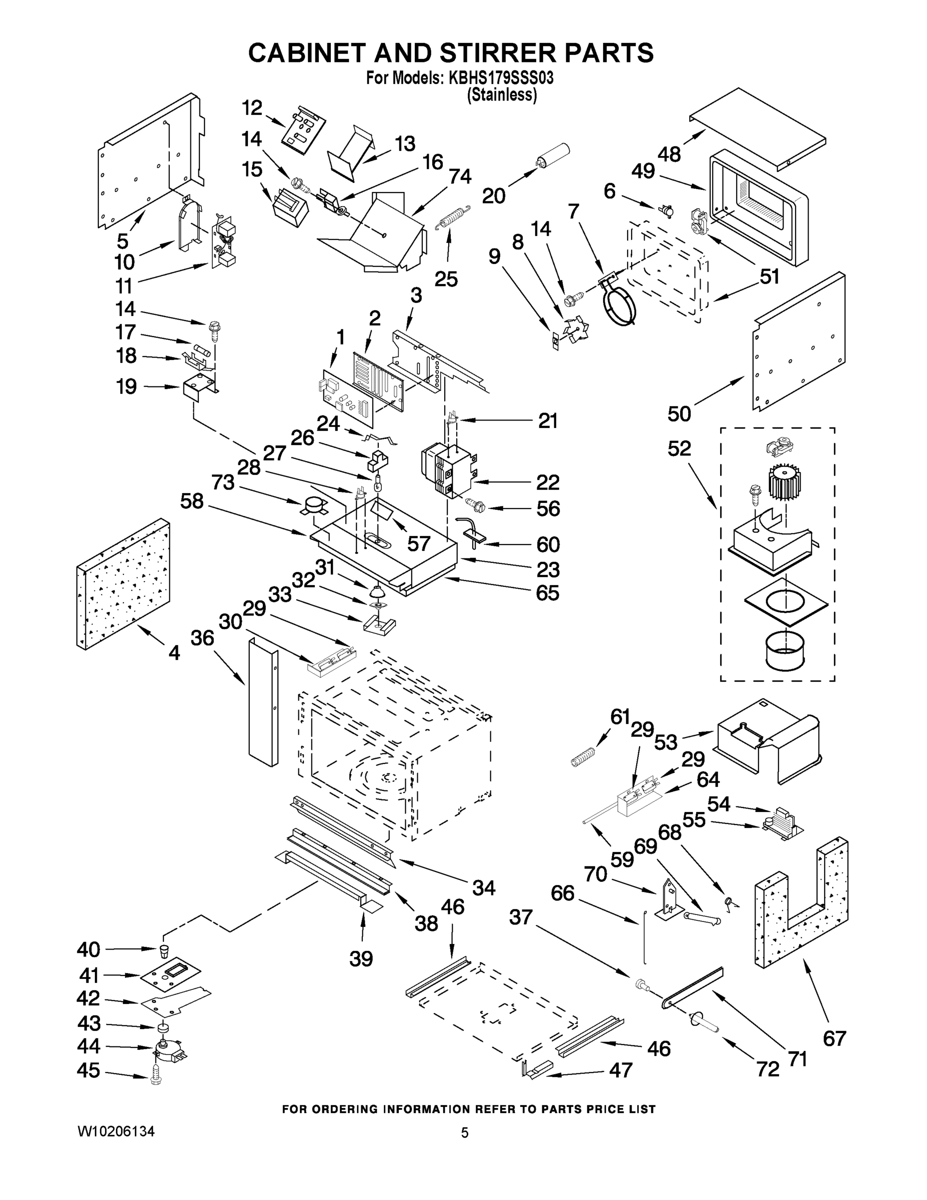 04 - CABINET AND STIRRER PARTS