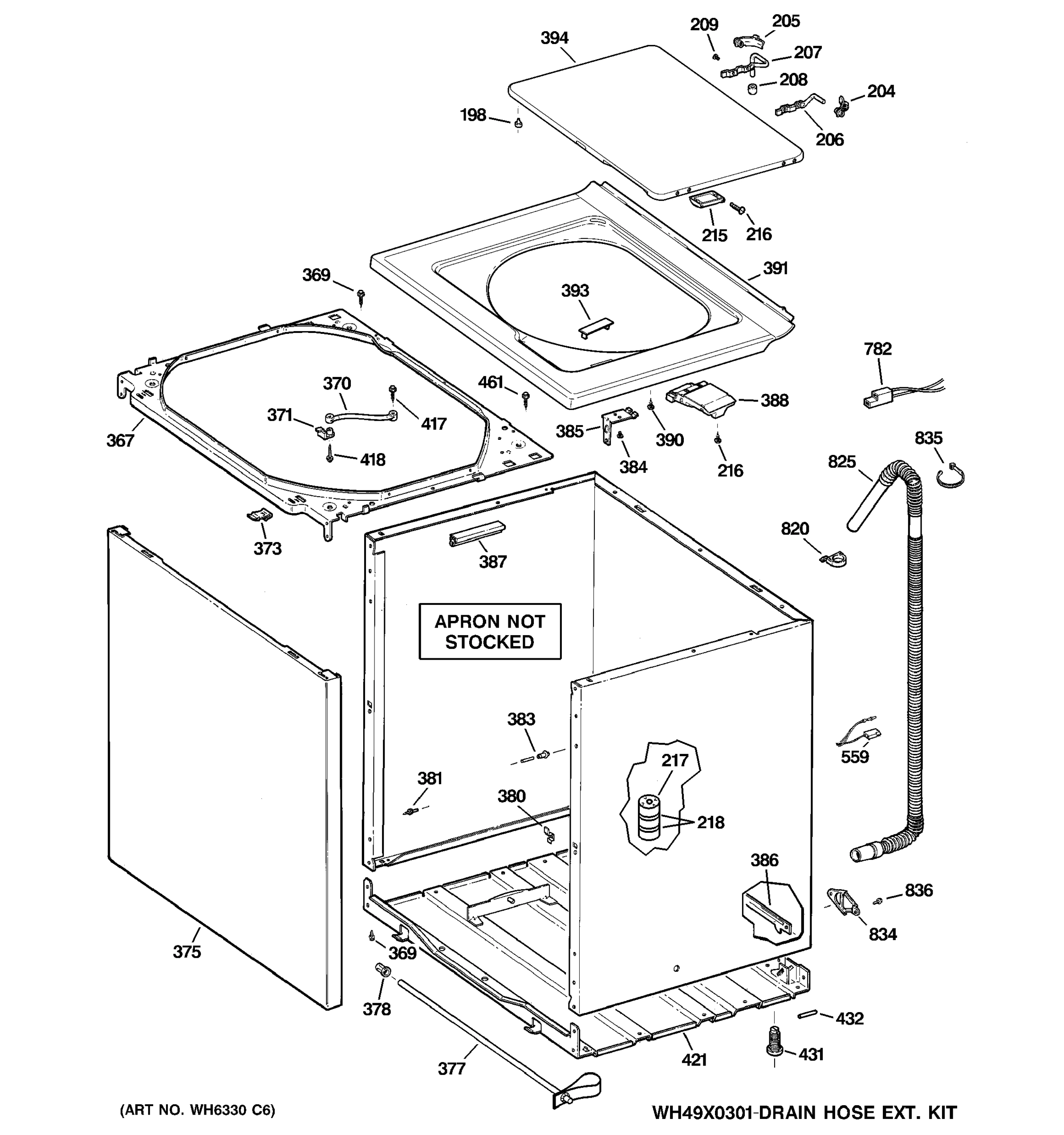 CABINET, COVER & FRONT PANEL