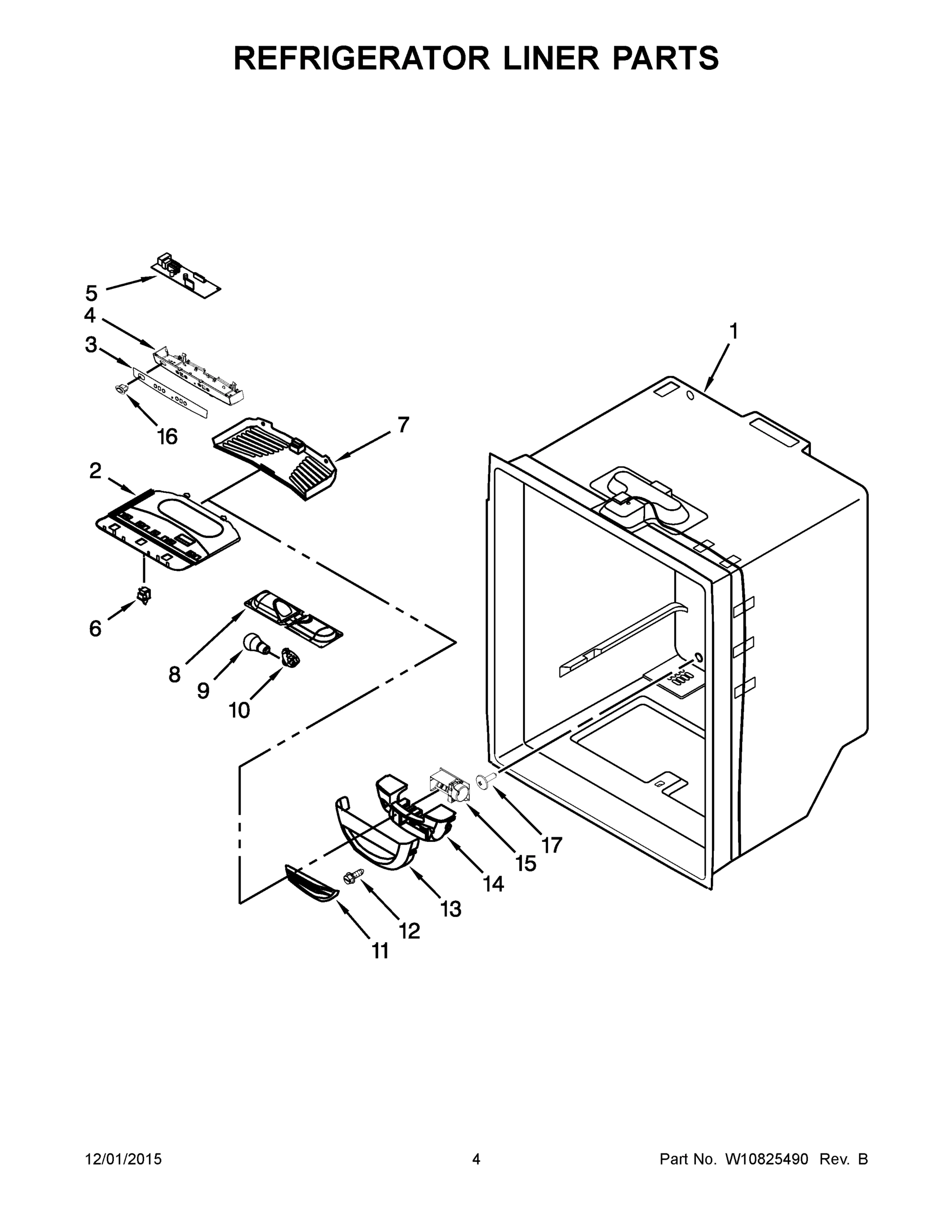 03 - REFRIGERATOR LINER PARTS