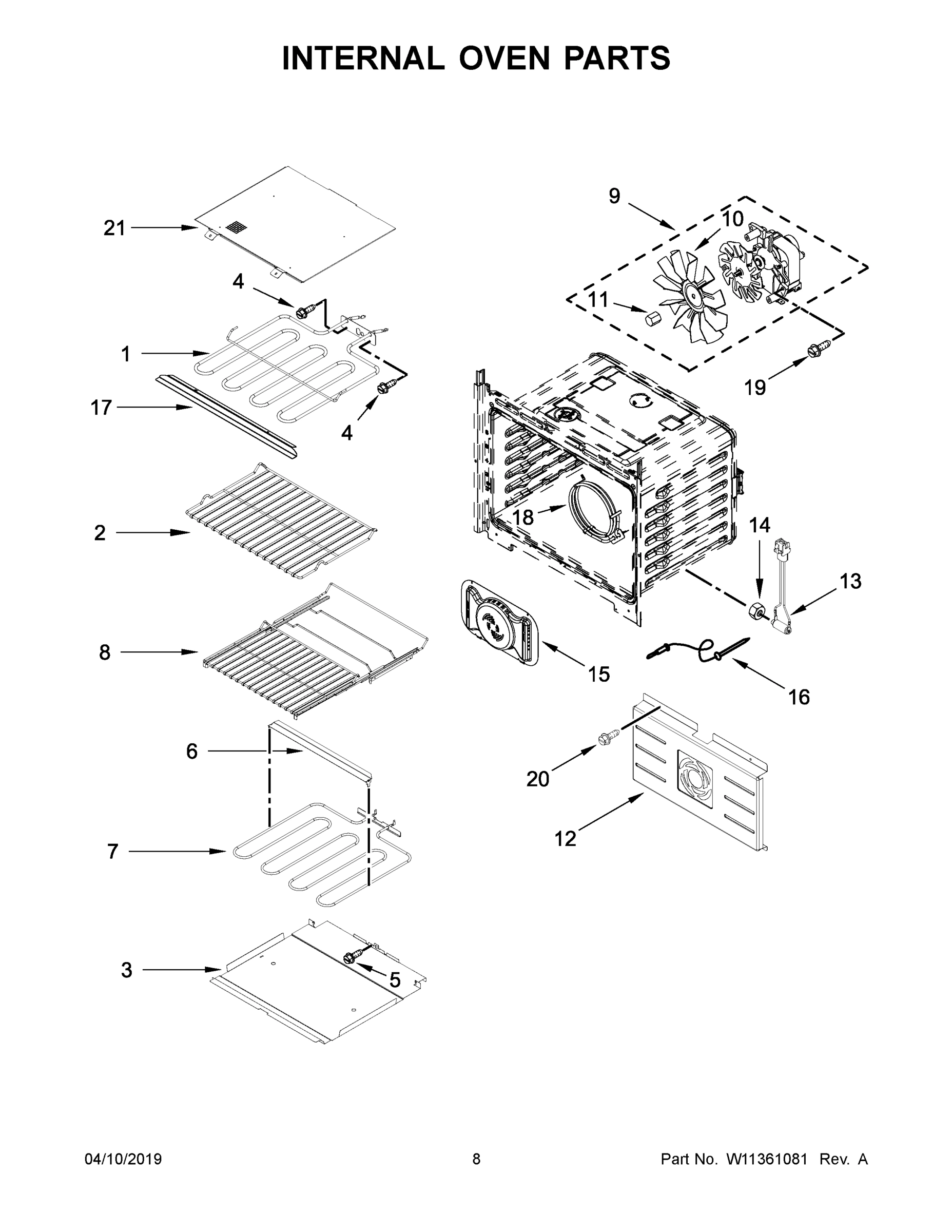 05 - INTERNAL OVEN PARTS