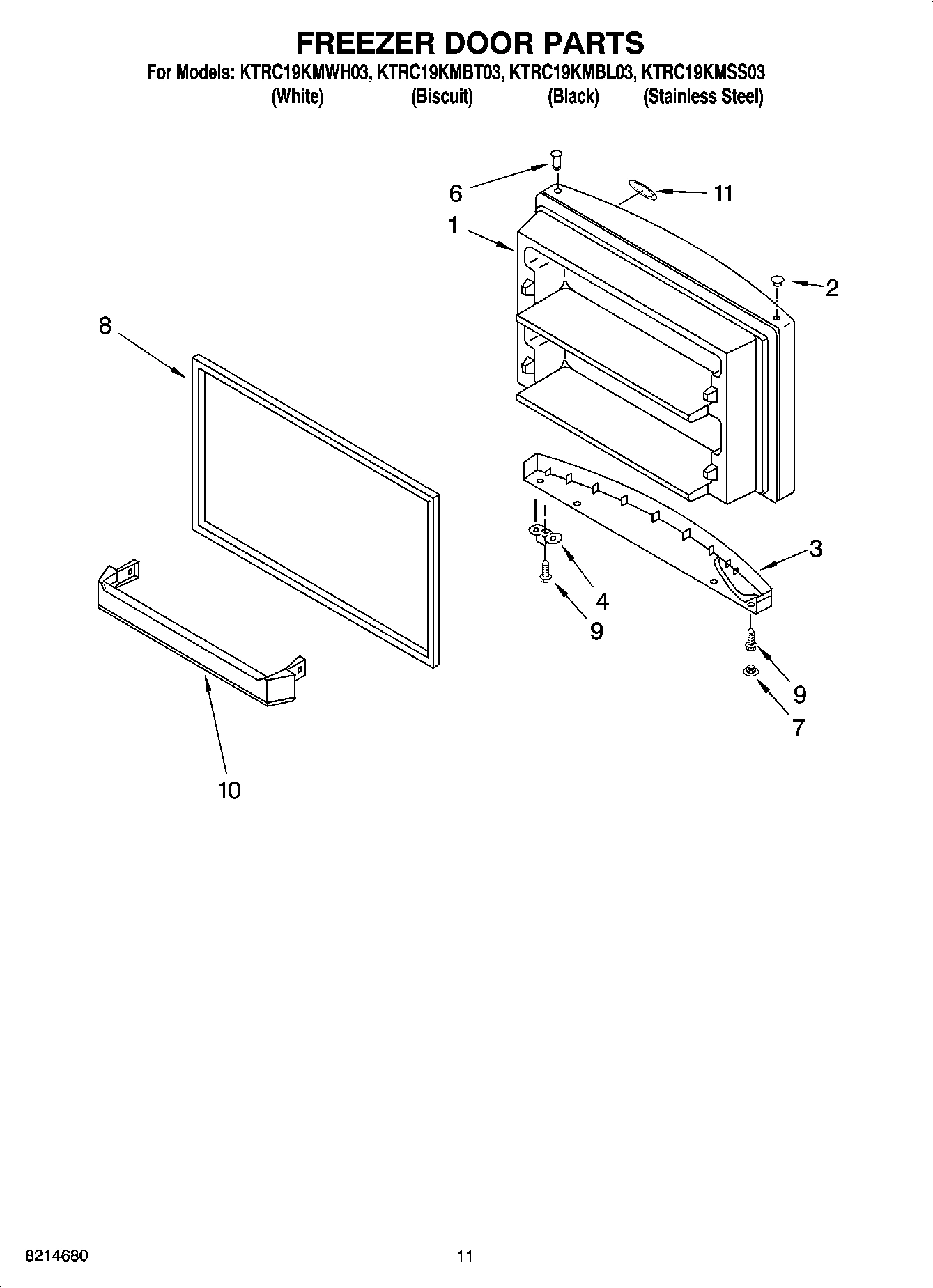 06 - FREEZER DOOR PARTS, OPTIONAL PARTS