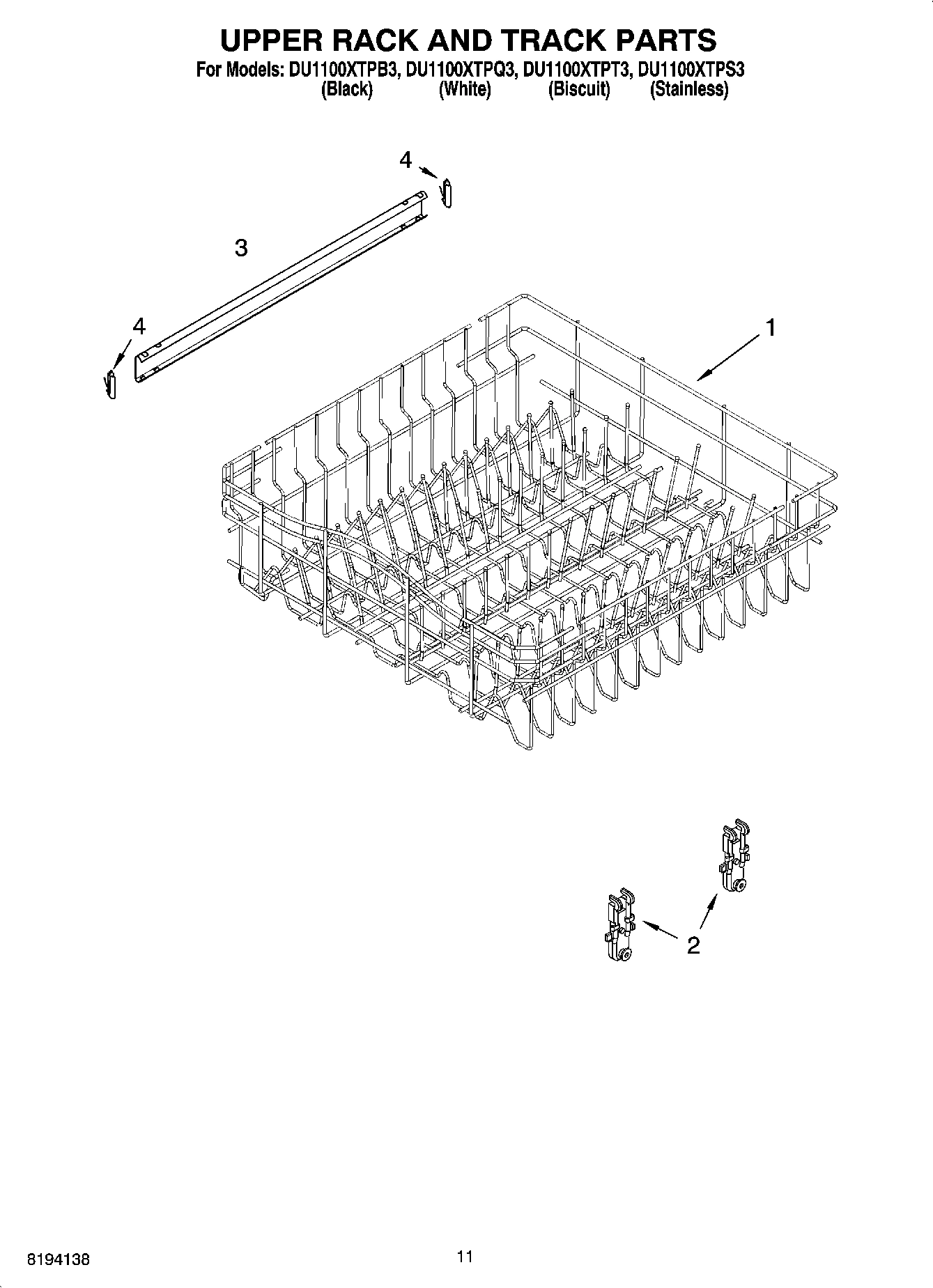 09 - UPPER RACK AND TRACK PARTS