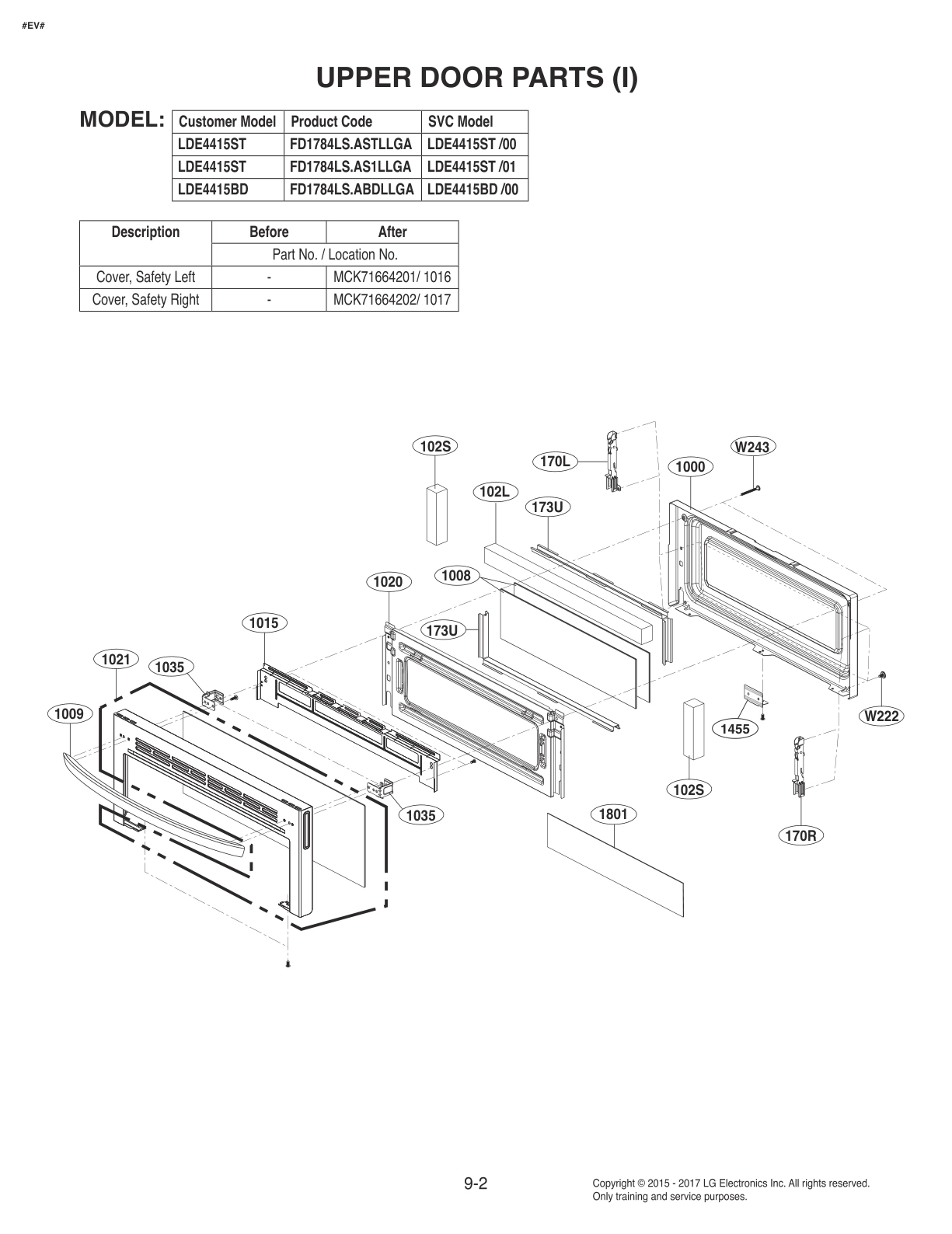 UPPER DOOR PARTS