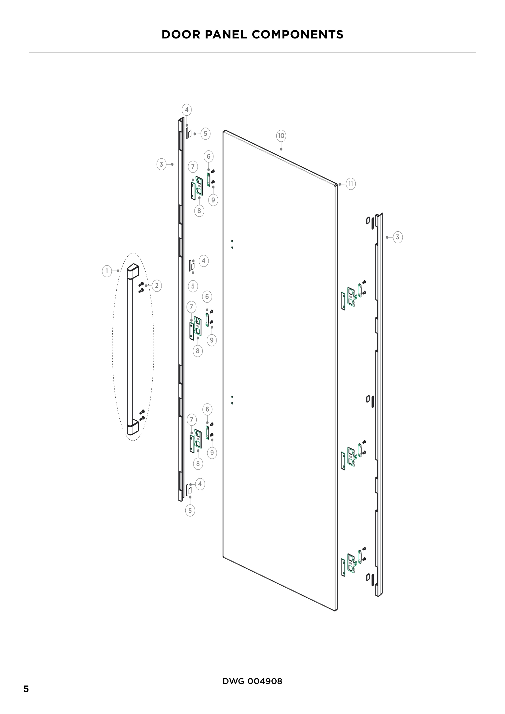 DOOR PANEL COMPONENTS