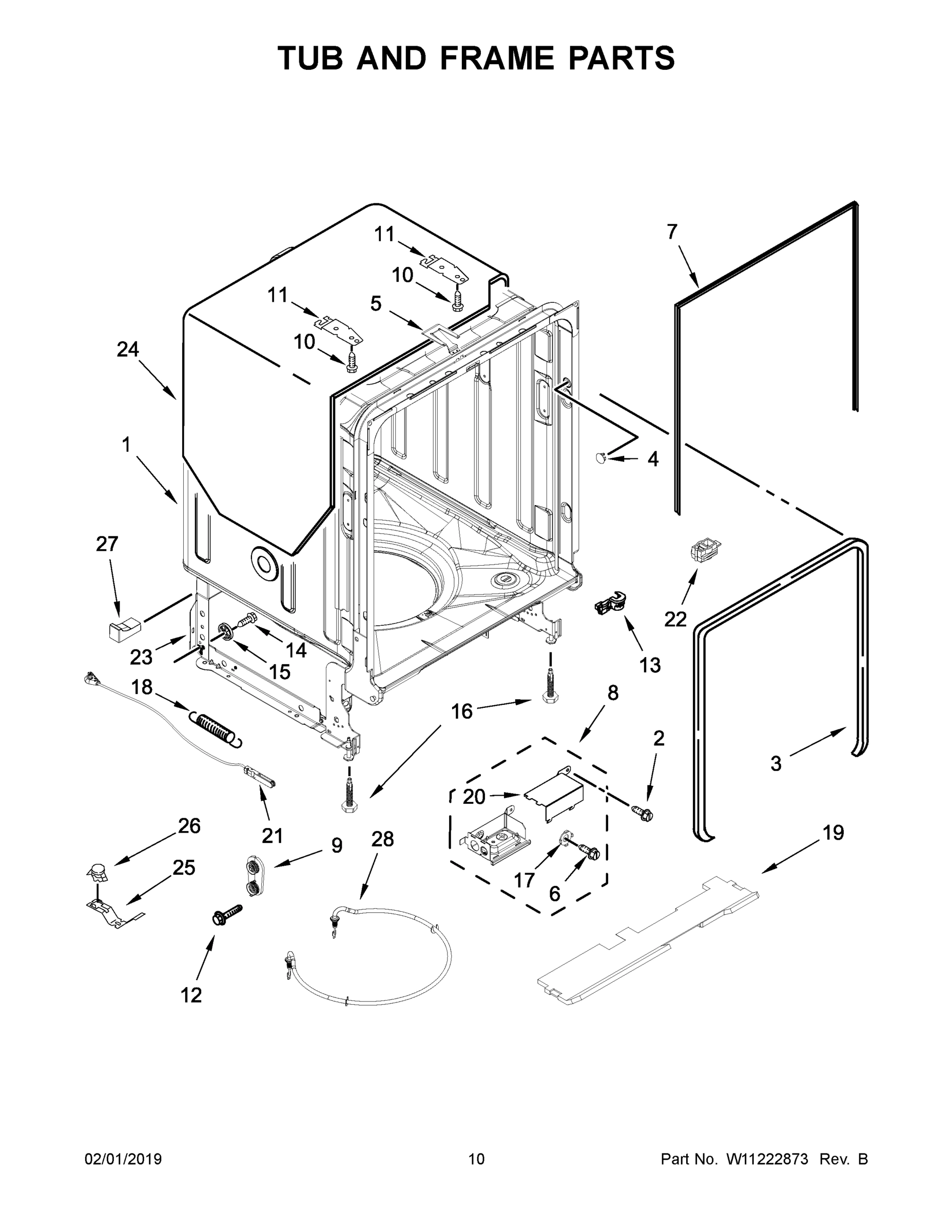 06 - TUB AND FRAME PARTS