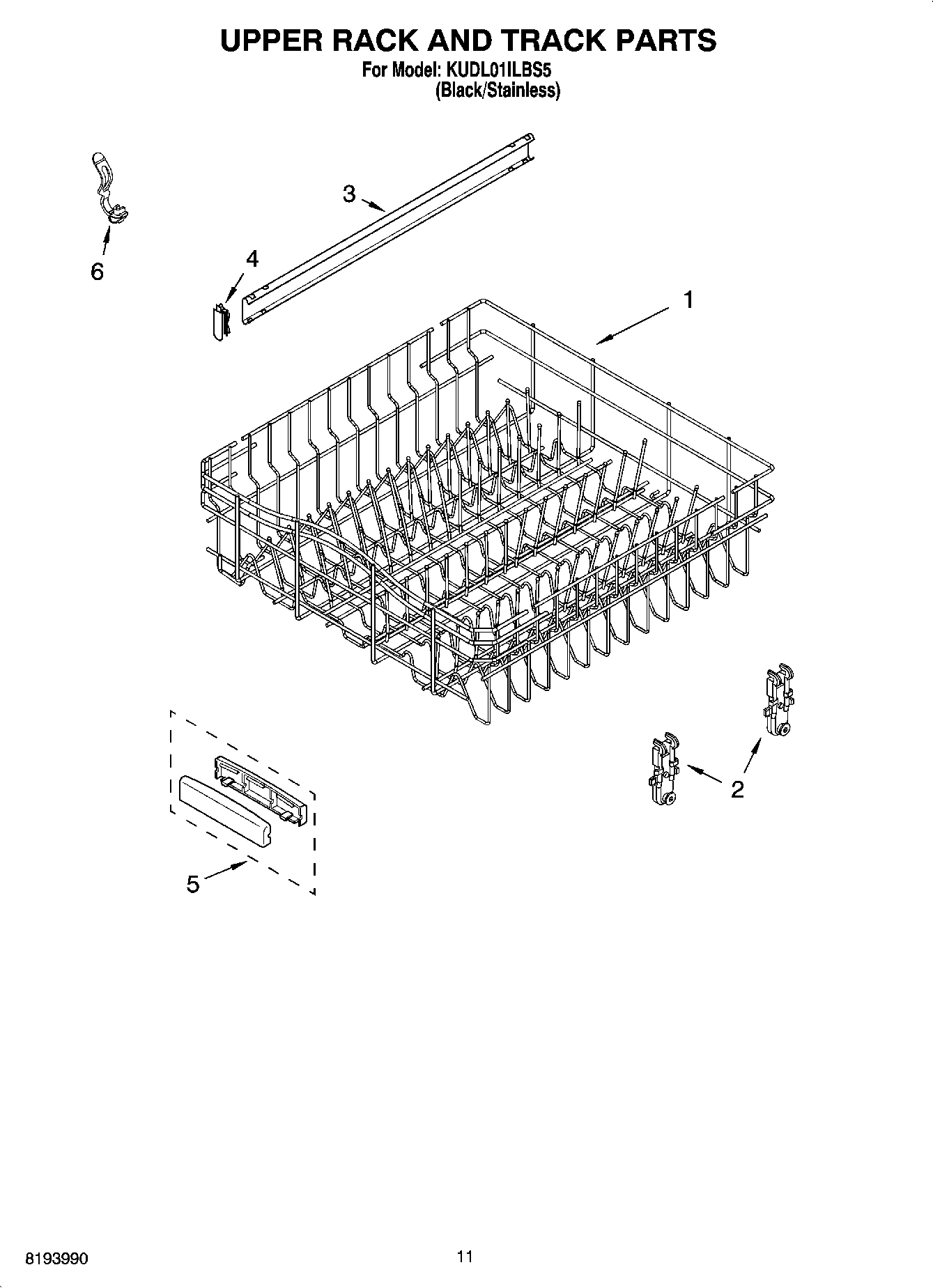 09 - UPPER RACK AND TRACK PARTS