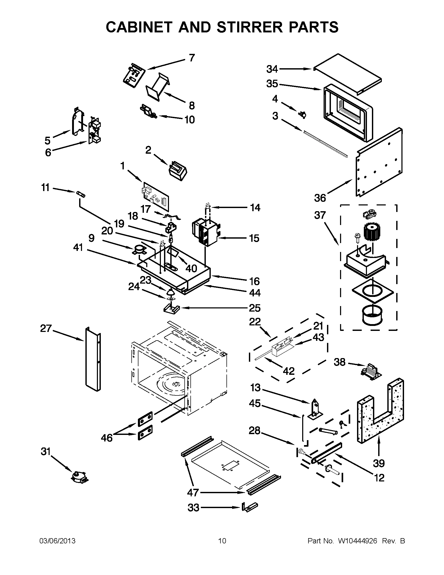 05 - CABINET AND STIRRER PARTS