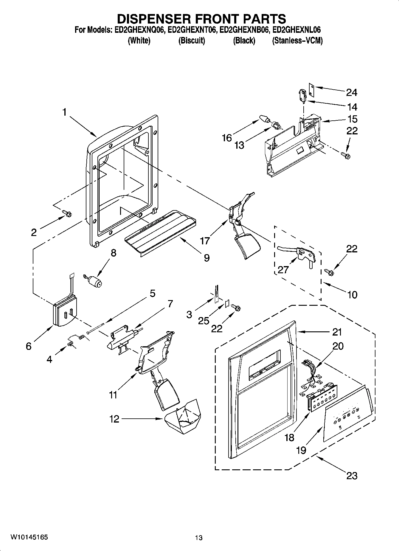 08 - DISPENSER FRONT PARTS