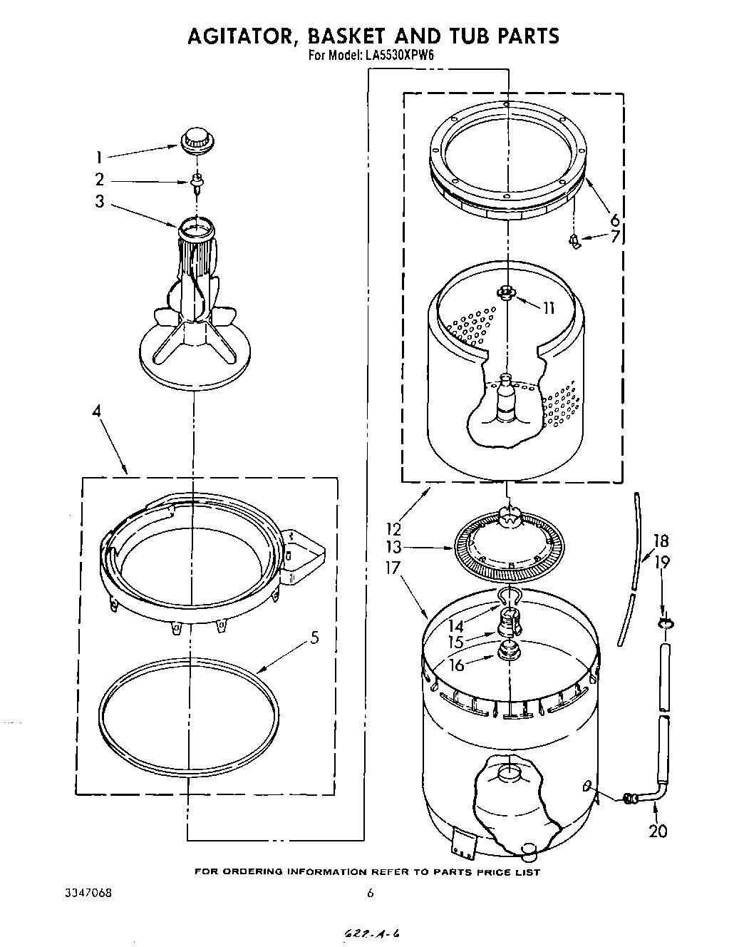 04 - AGITATOR, BASKET AND TUB