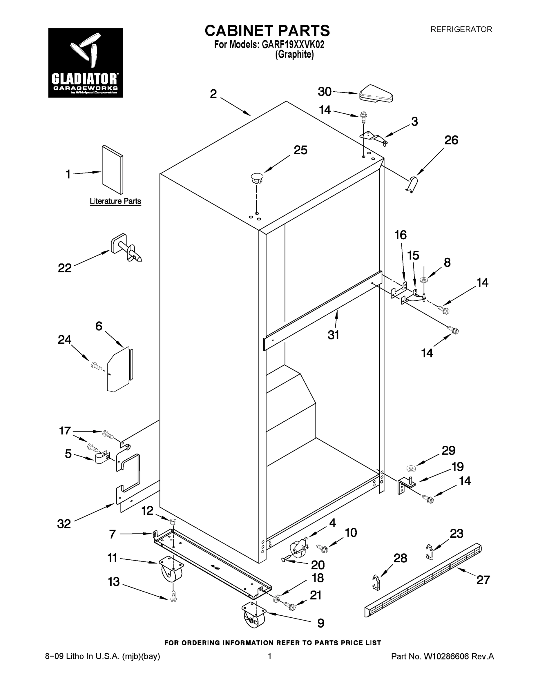 01 - CABINET PARTS