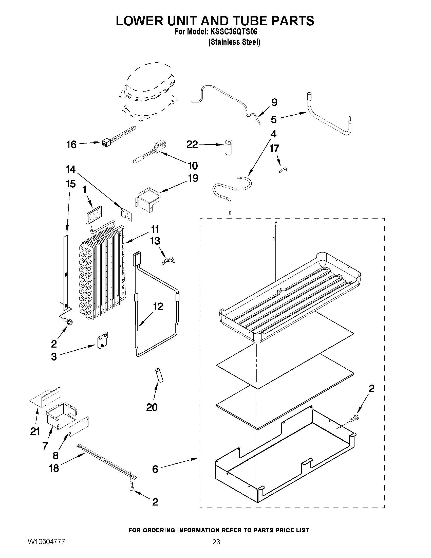 14 - LOWER UNIT AND TUBE PARTS