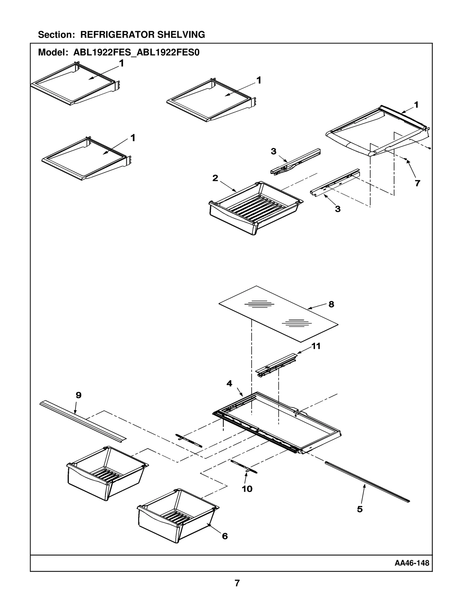 REFRIGERATOR SHELVING
