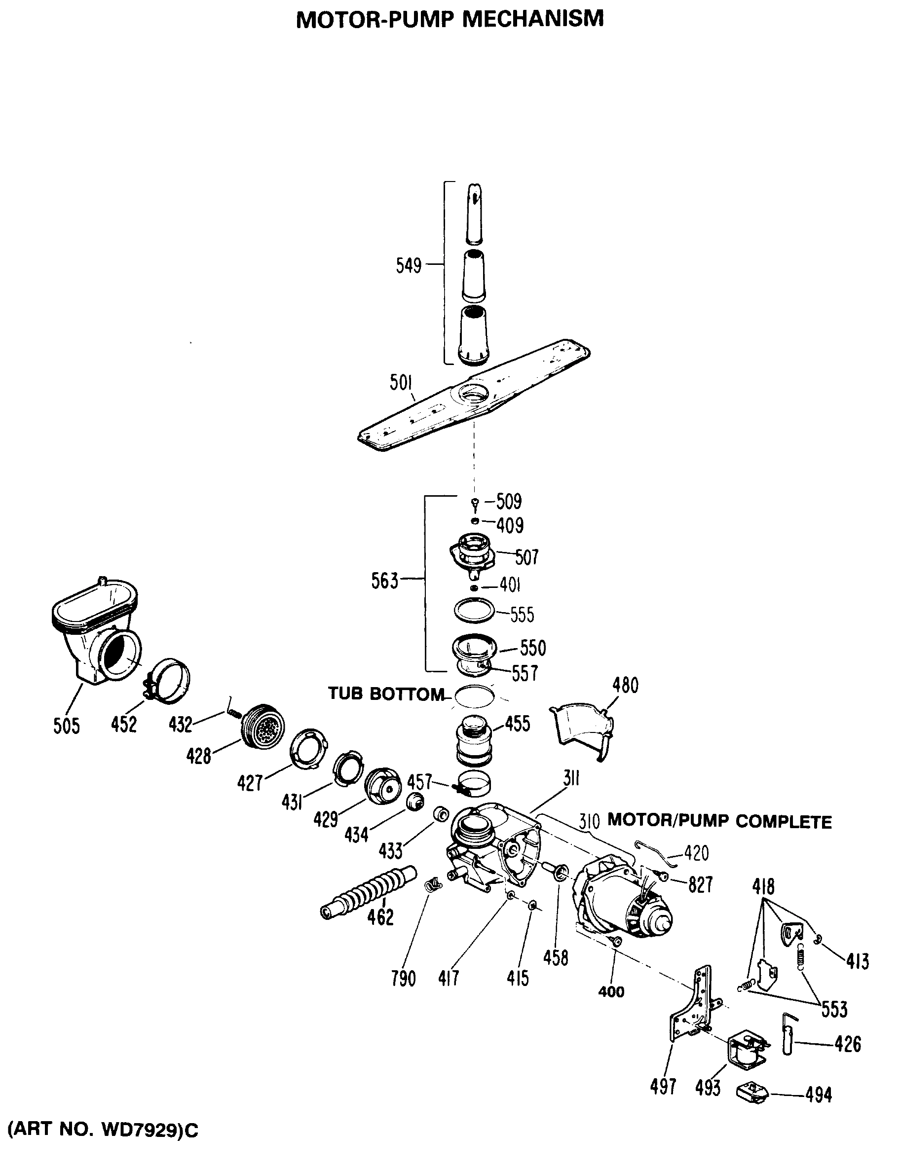 MOTOR-PUMP MECHANISM