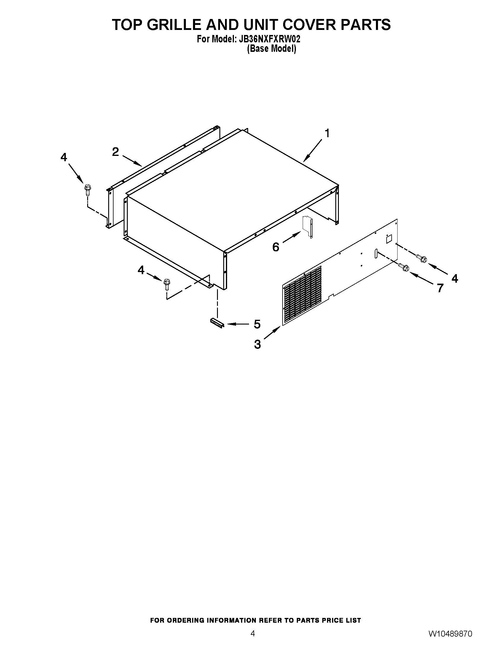 03 - TOP GRILLE AND UNIT COVER PARTS