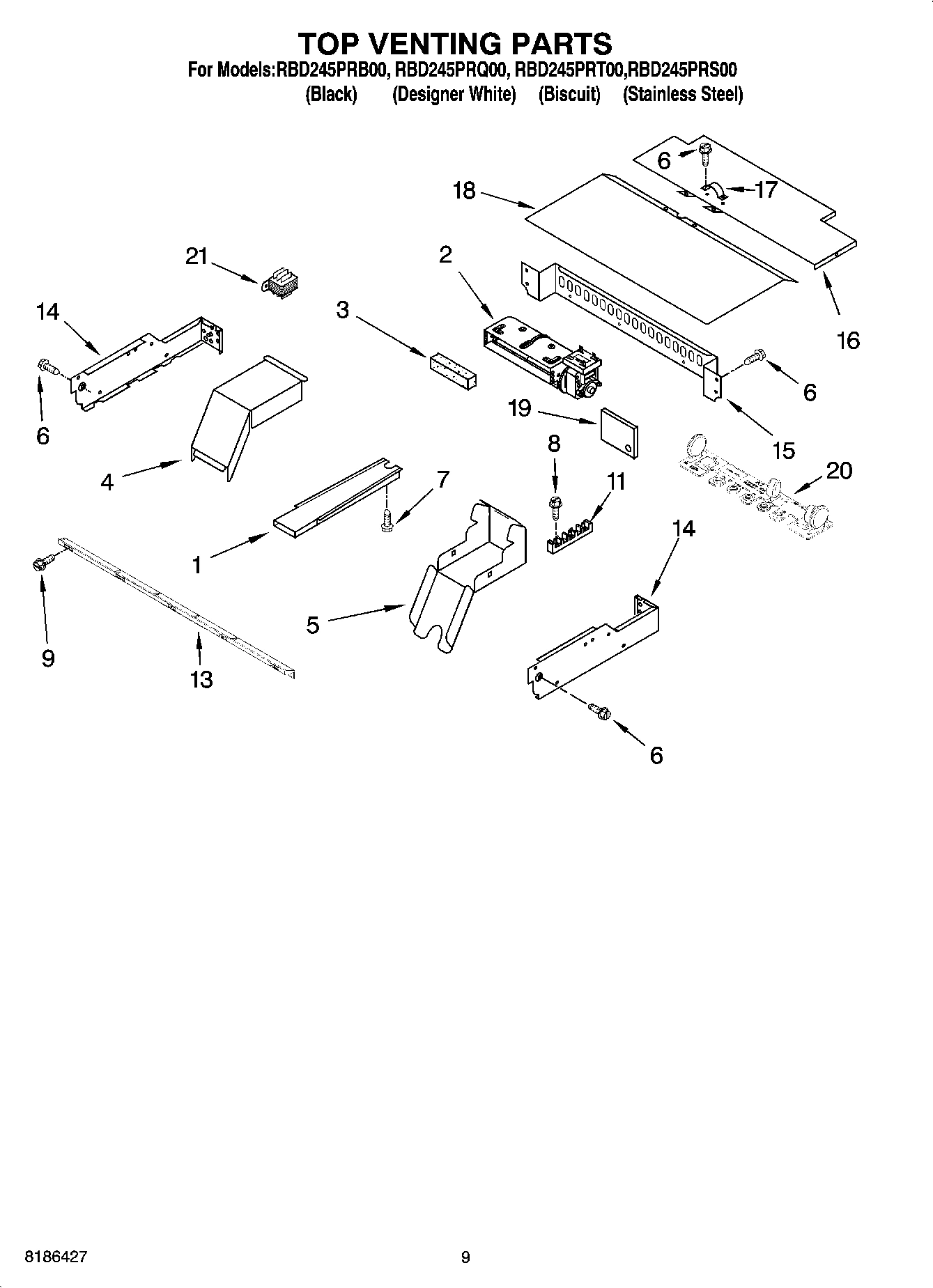 07 - TOP VENTING PARTS, OPTIONAL PARTS