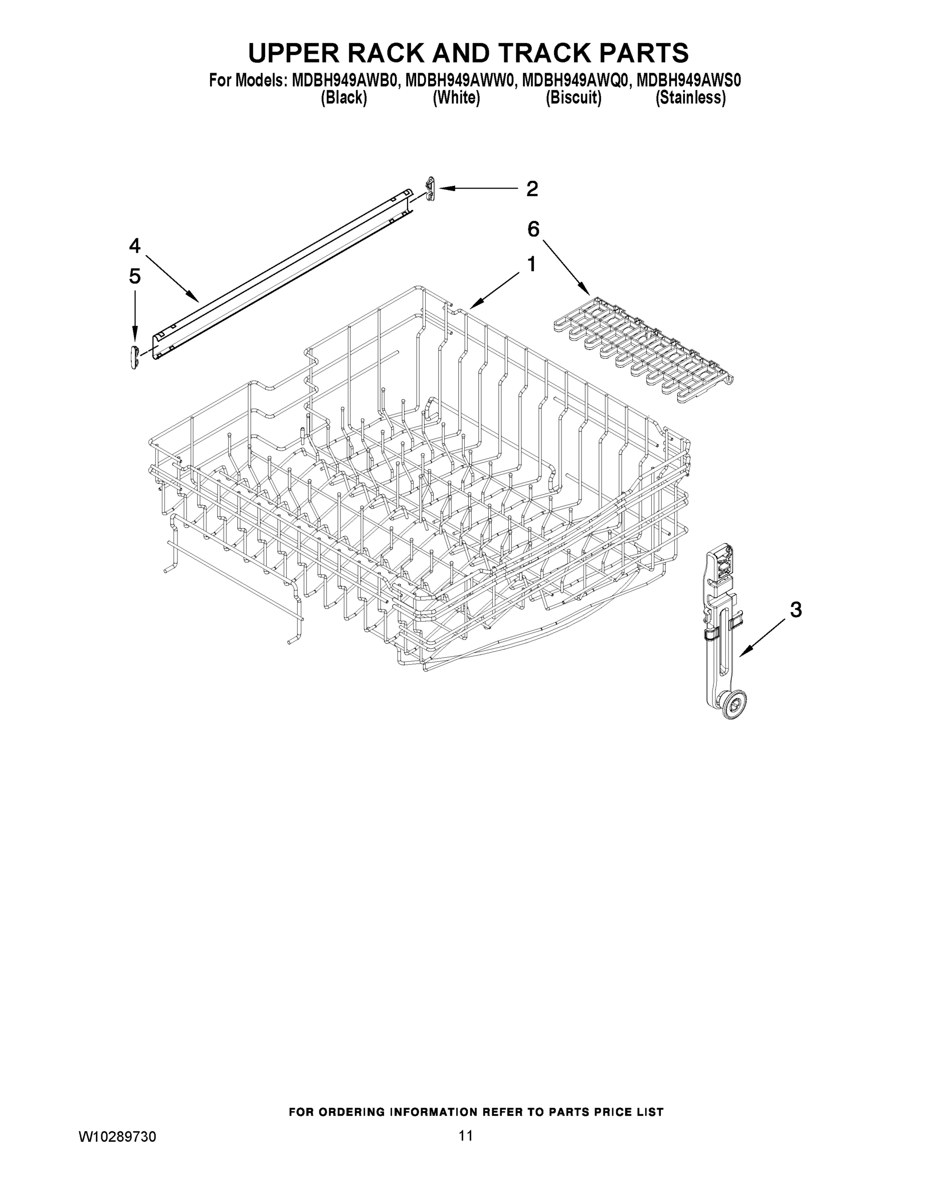 09 - UPPER RACK AND TRACK PARTS