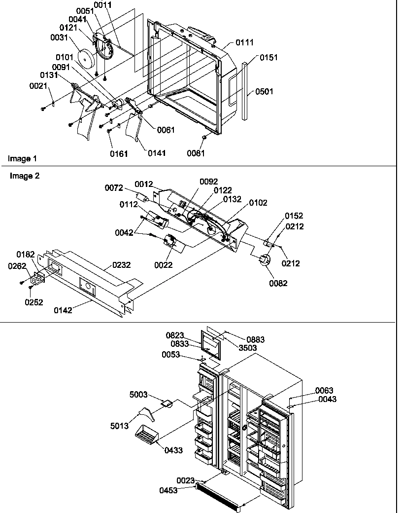 09 - ICE-WATER CAV/ELEC BRKT ASSY/TOE GRILLE