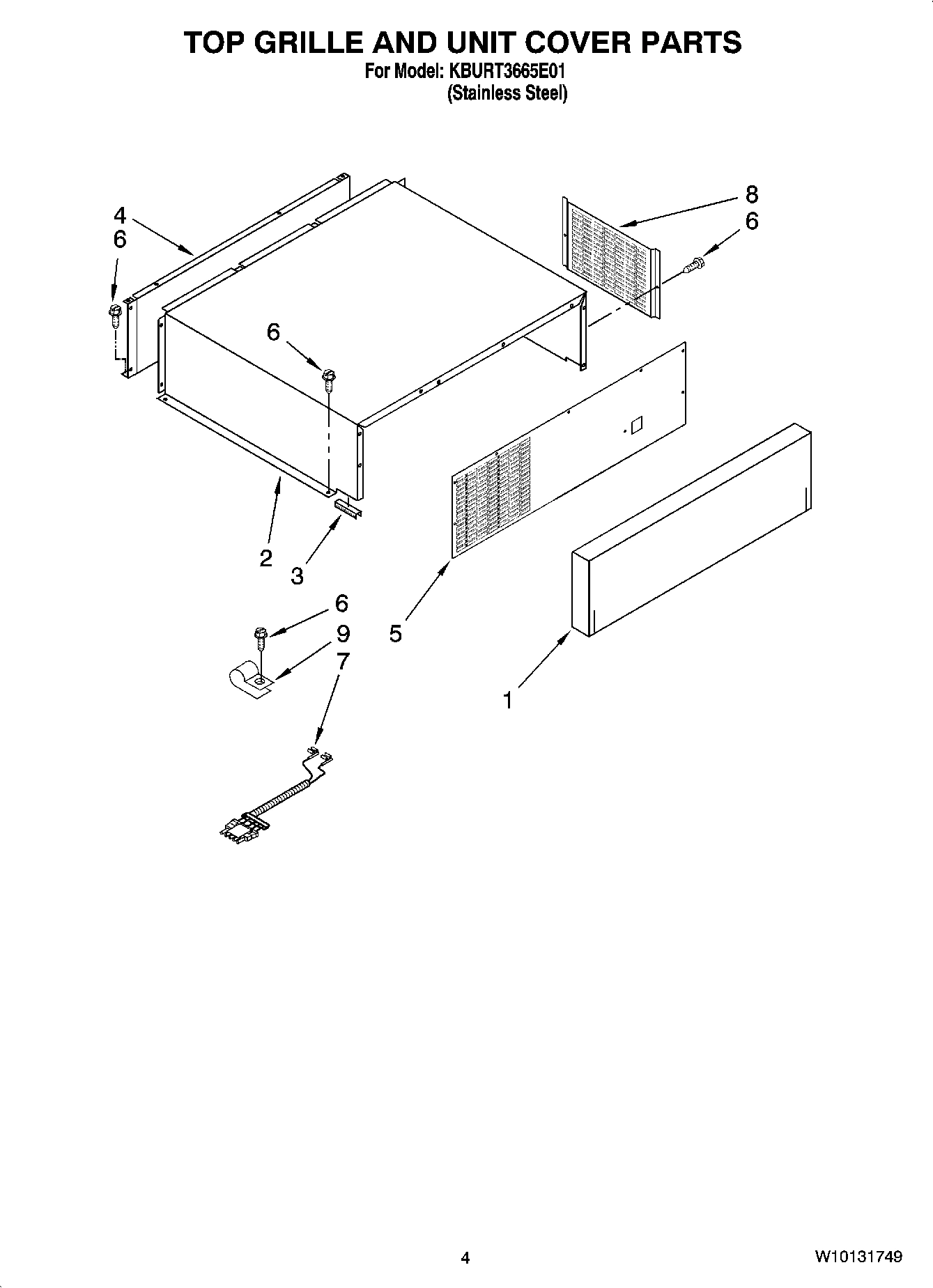 03 - TOP GRILLE AND UNIT COVER PARTS