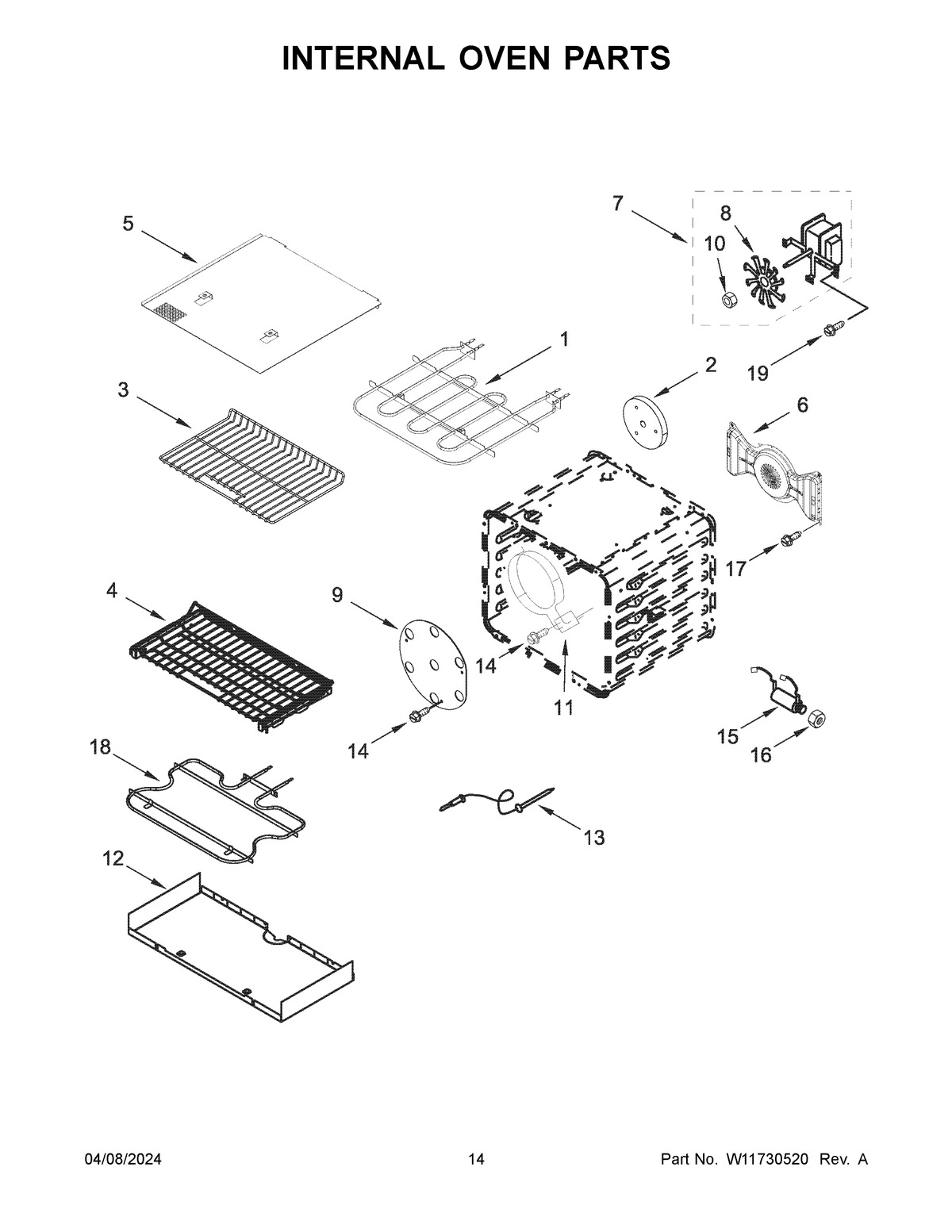 08 - INTERNAL OVEN PARTS