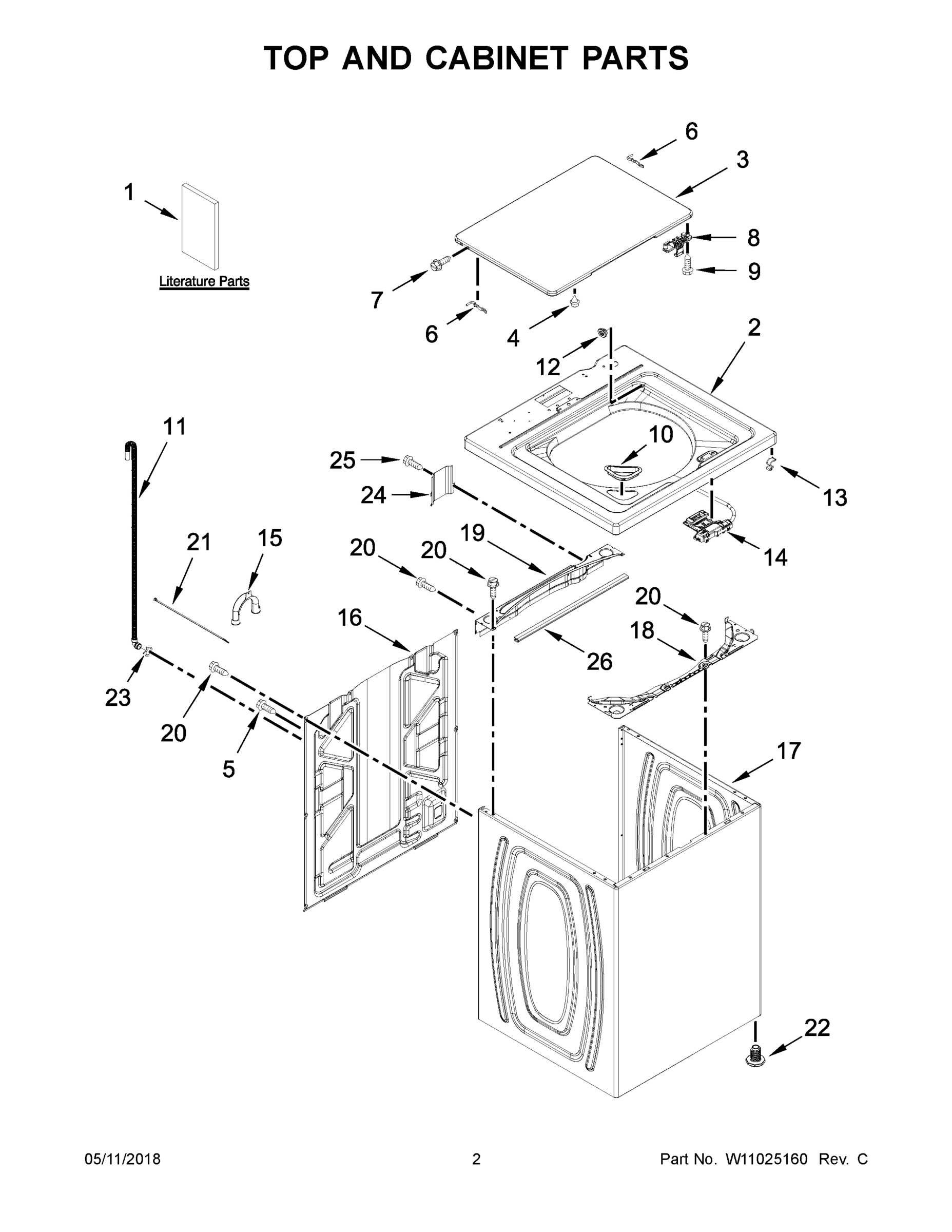 02 - TOP AND CABINET PARTS