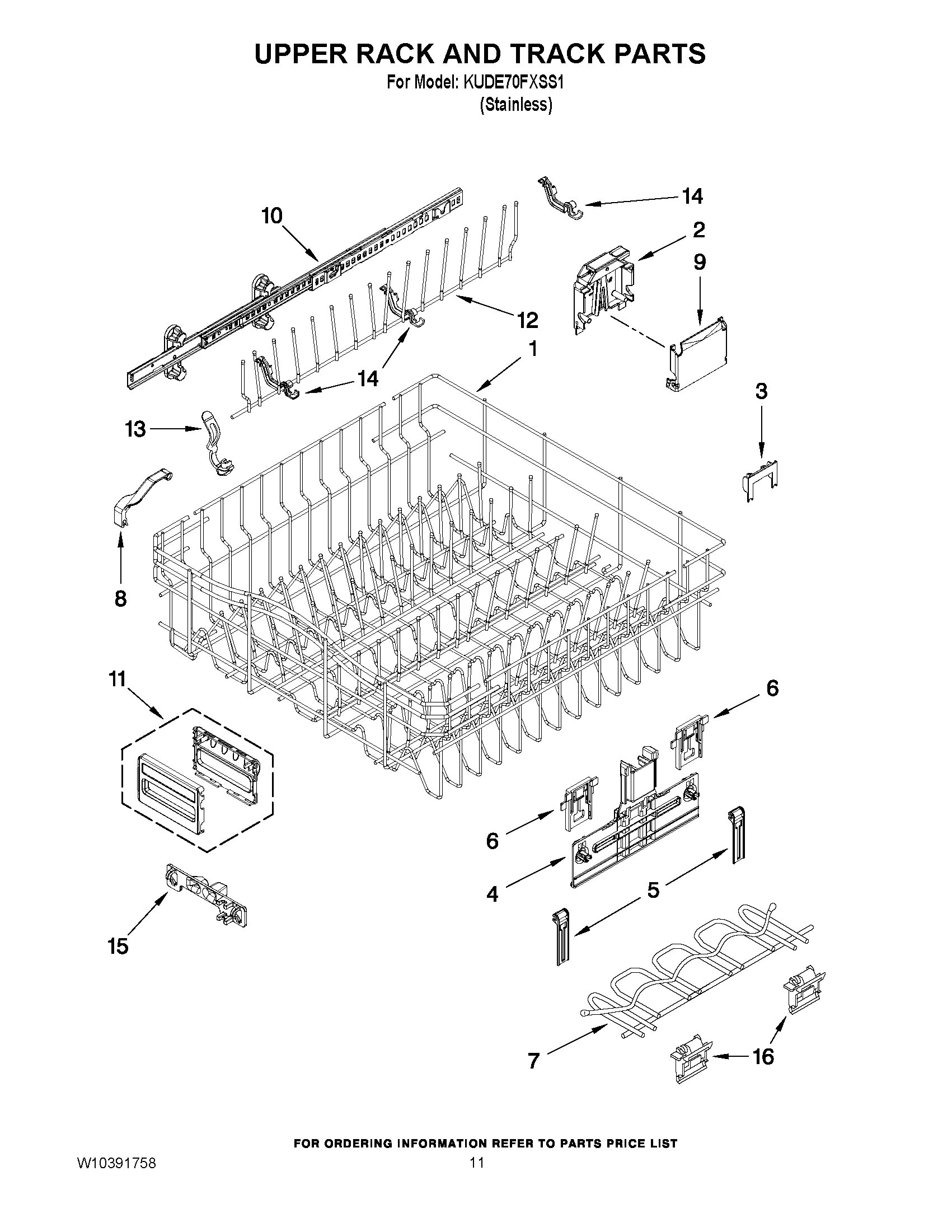 09 - UPPER RACK AND TRACK PARTS