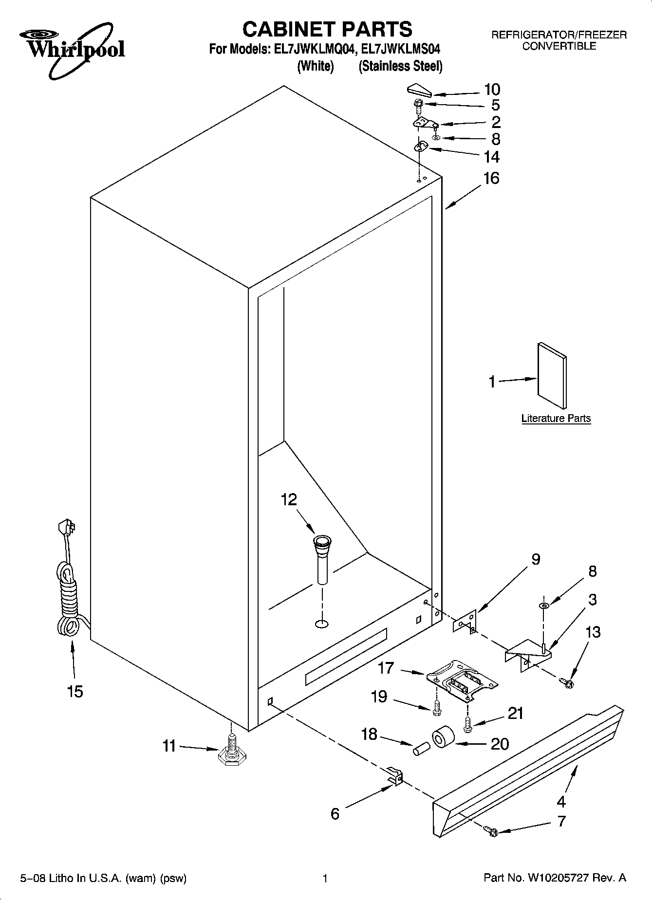 01 - CABINET PARTS