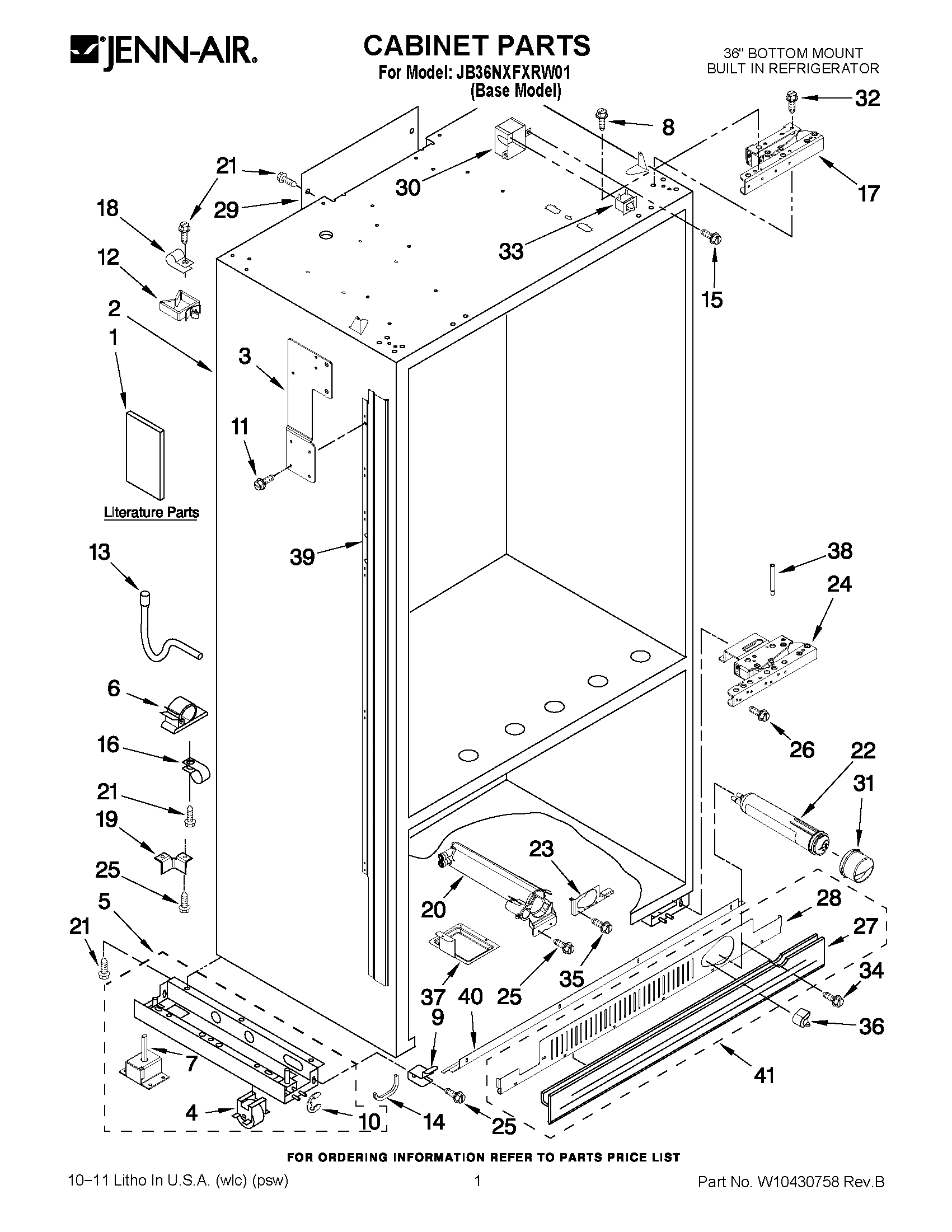 01 - CABINET PARTS