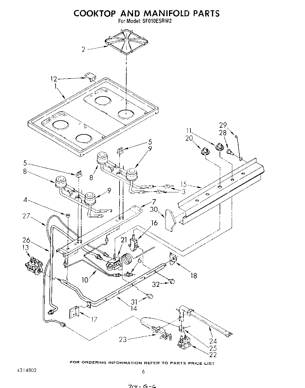 05 - COOK TOP AND MANIFOLD , LITERATURE