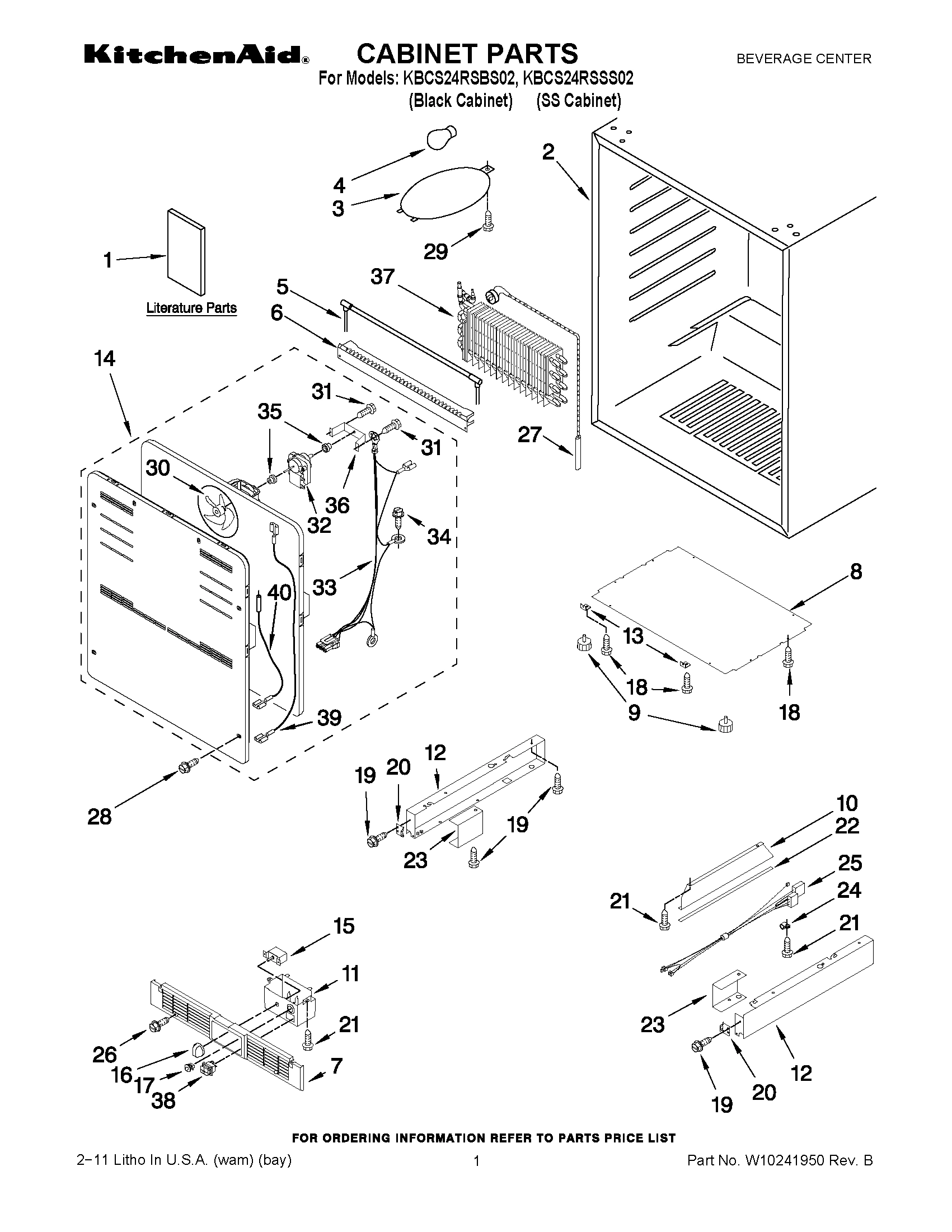 01 - CABINET PARTS