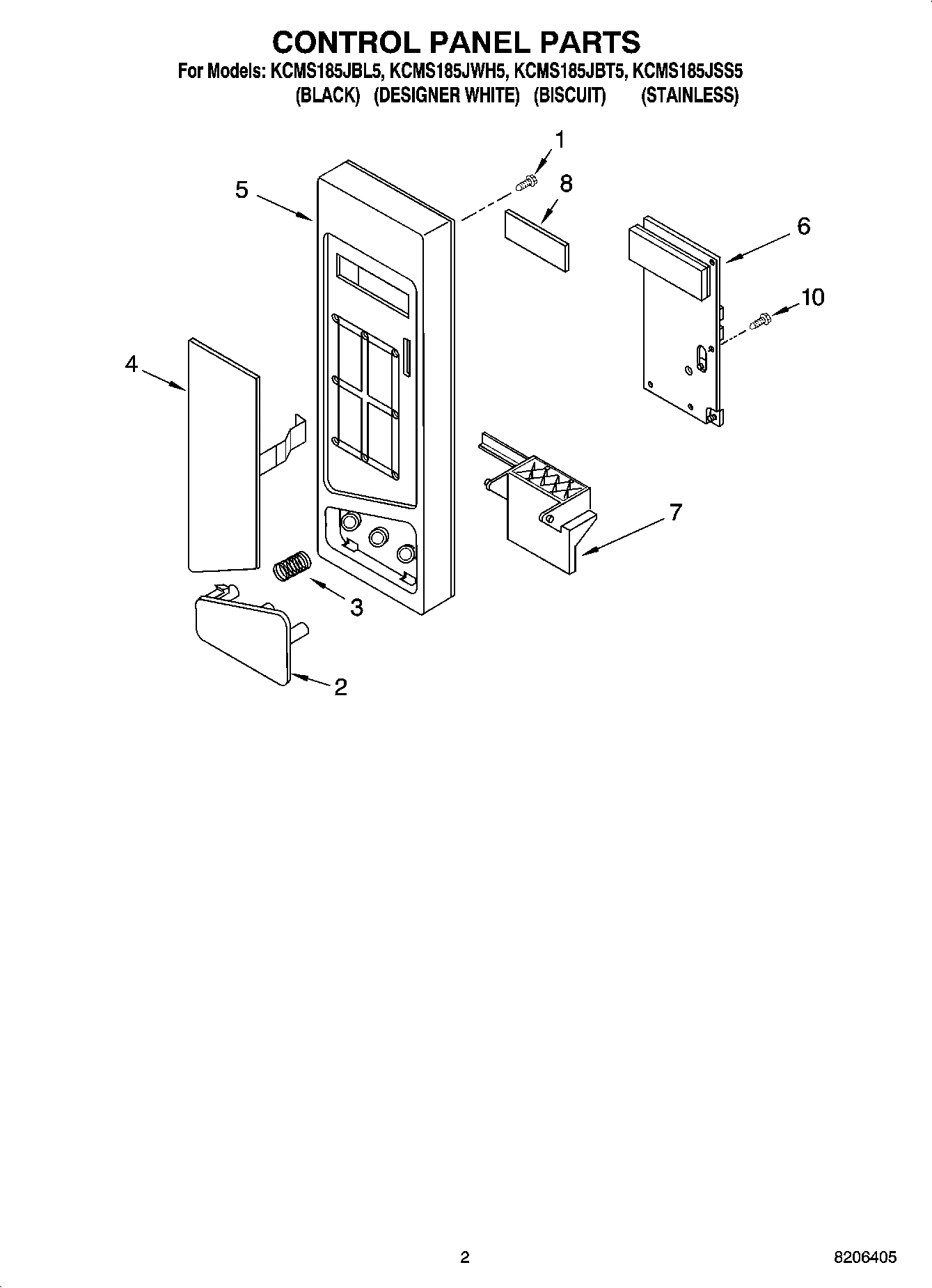 02 - CONTROL PANEL PARTS