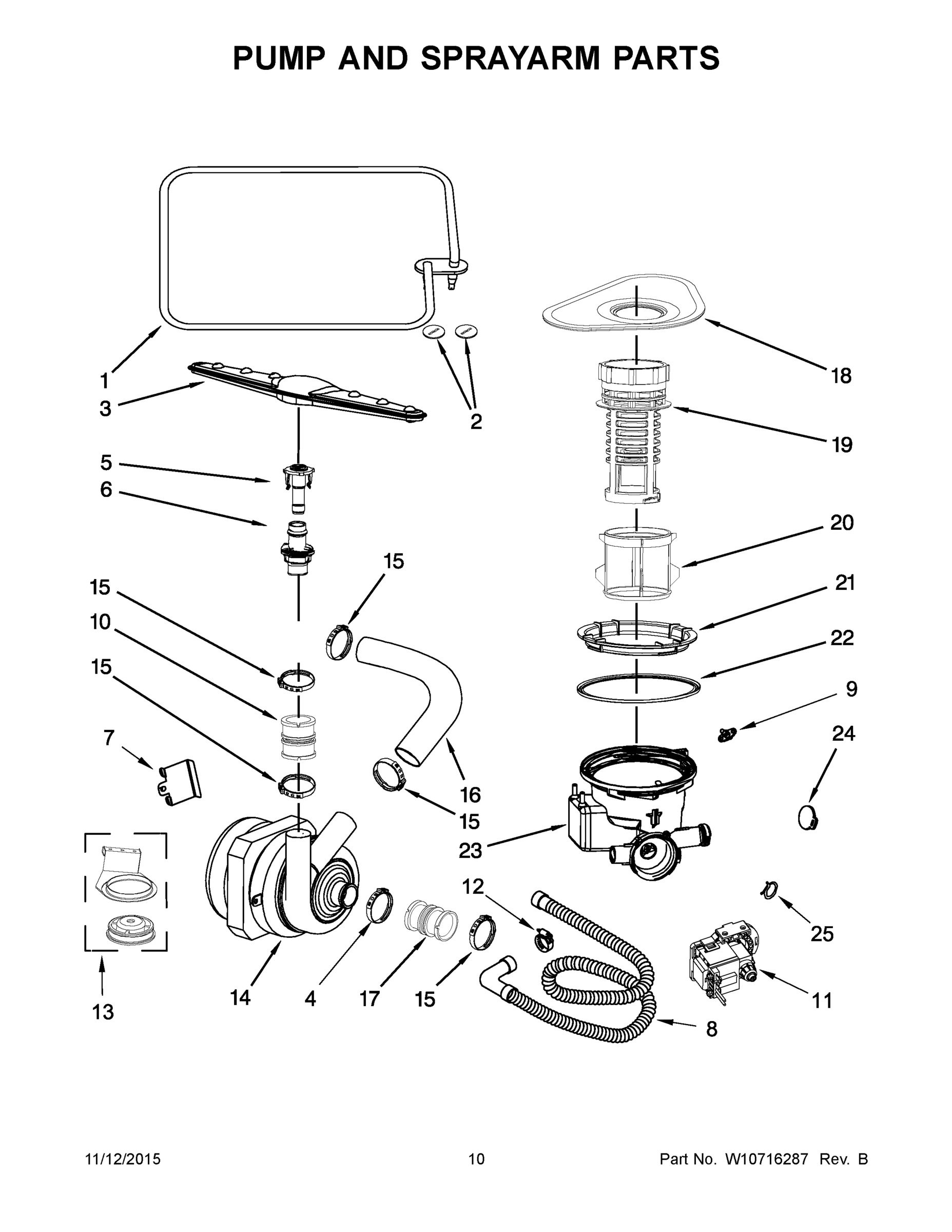06 - PUMP AND SPRAYARM PARTS
